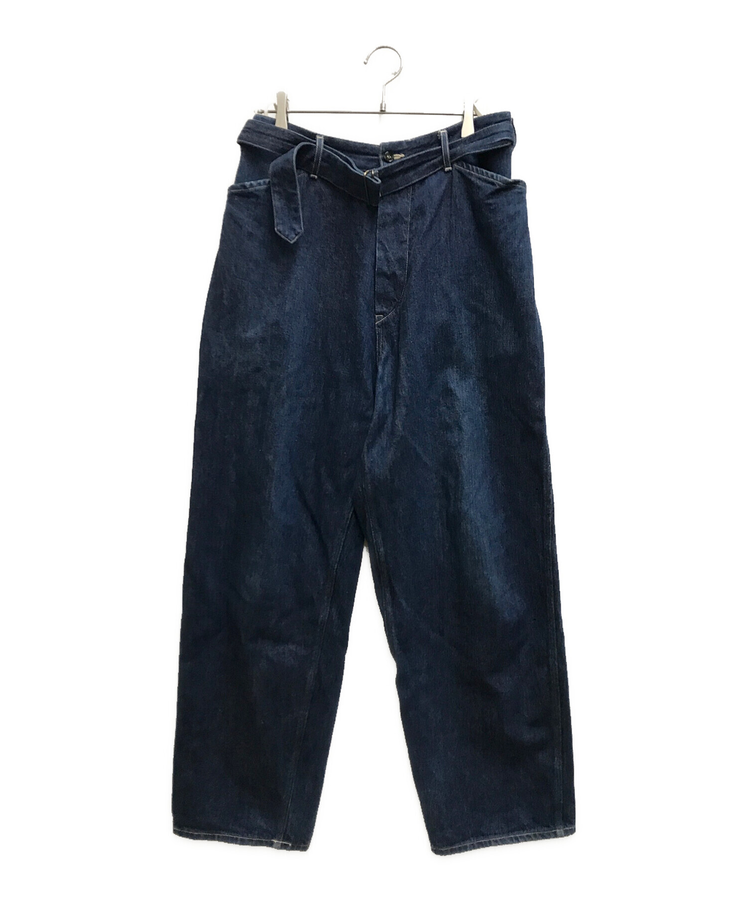中古・古着通販】COMOLI (コモリ) ベルテッドパンツデニムパンツ 