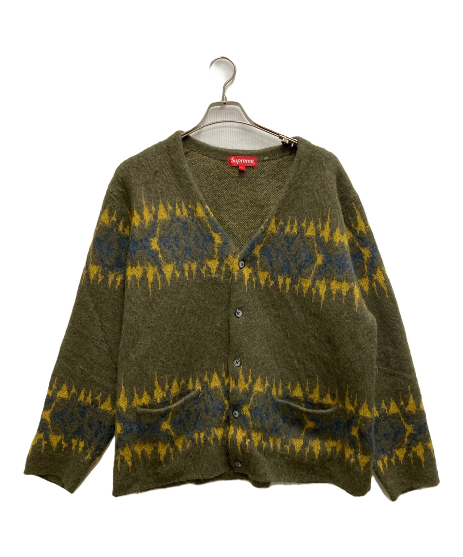 【完売品】supreme abstract stripe cardigan Supreme Abstract Stripe Cardigan (FW22) - $198