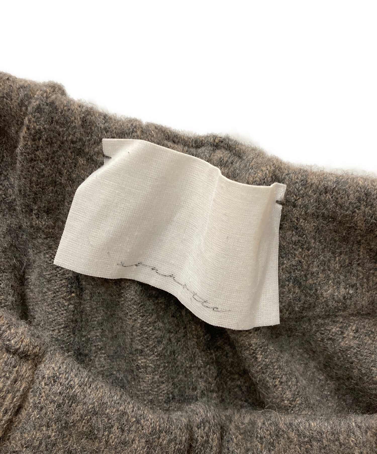 中古・古着通販】nonnotte (ノノット) knit pants extra wide -heavy 