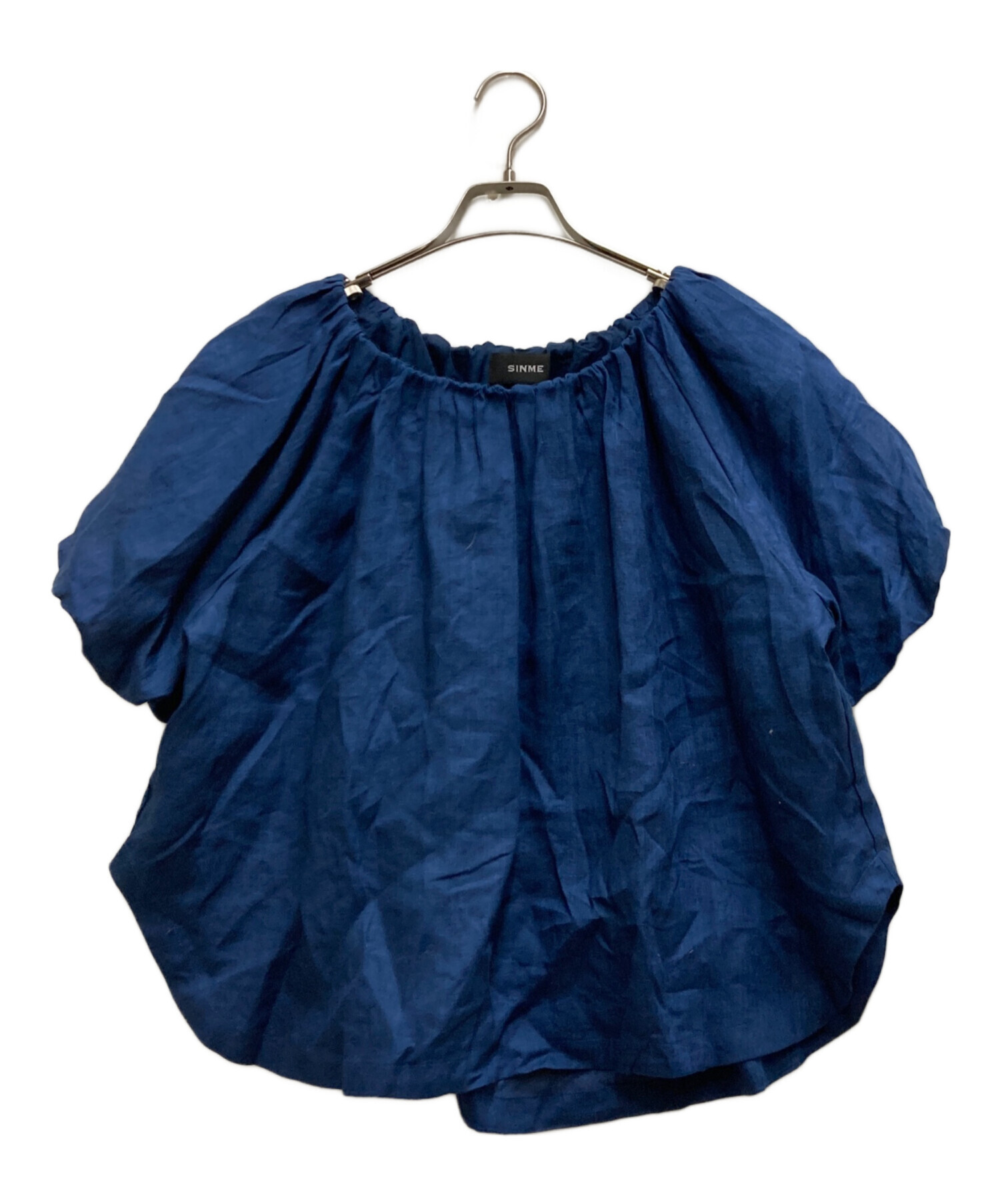 中古・古着通販】SINME (シンメ) リネンオフショルダーブラウス 