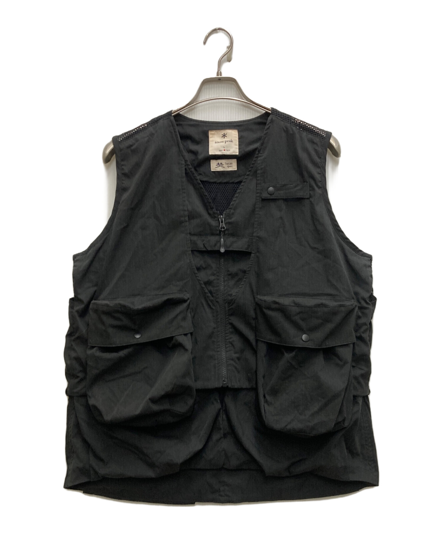 中古・古着通販】snow peak (スノーピーク) Stretch FR Vest ブラック