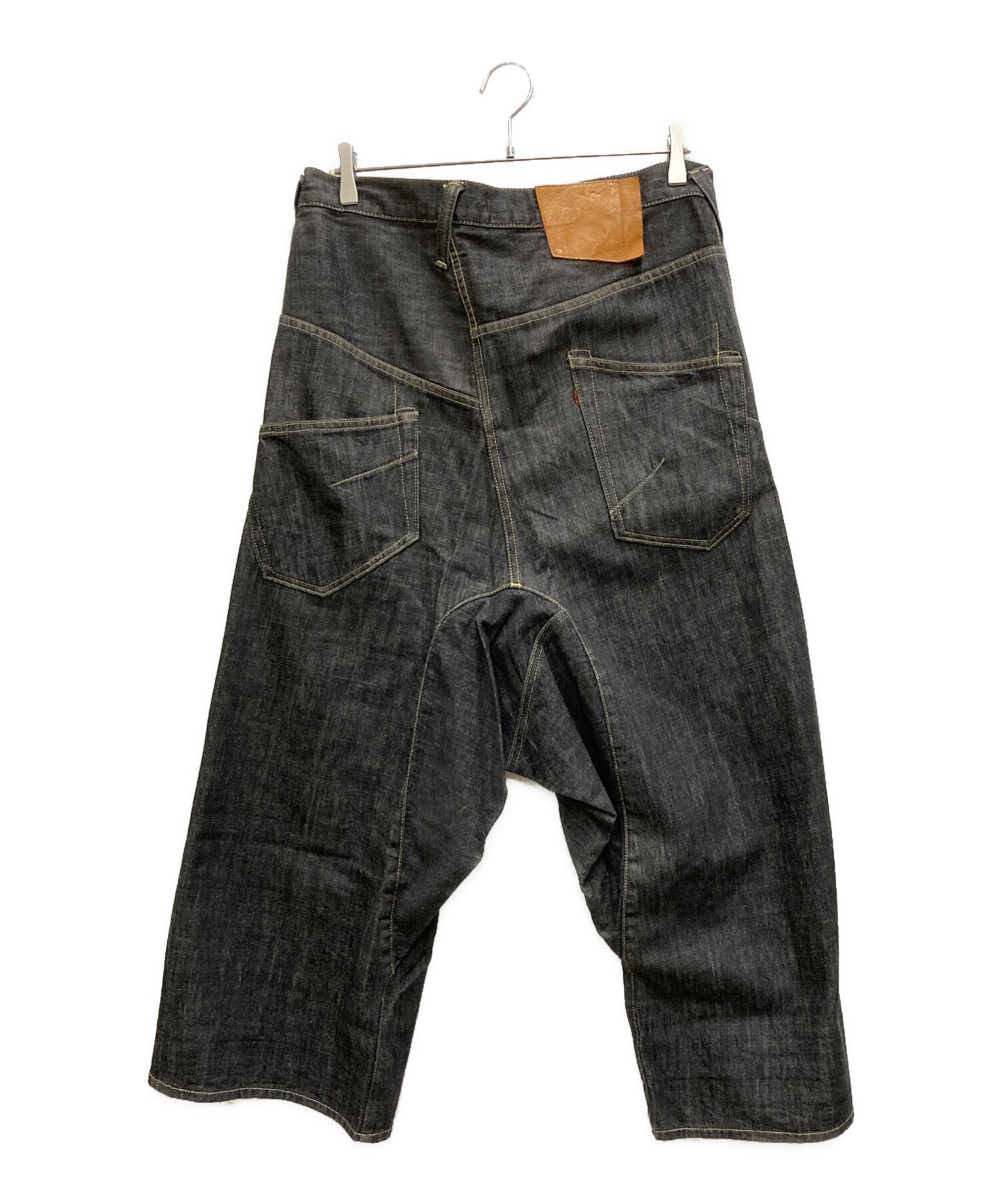 ガンリュウ　GANRYU サルエルパンツ　デニム　フルレングス　ペインター FUMITO GANRYU 公式オンラインストア限定の サルエルのデニム