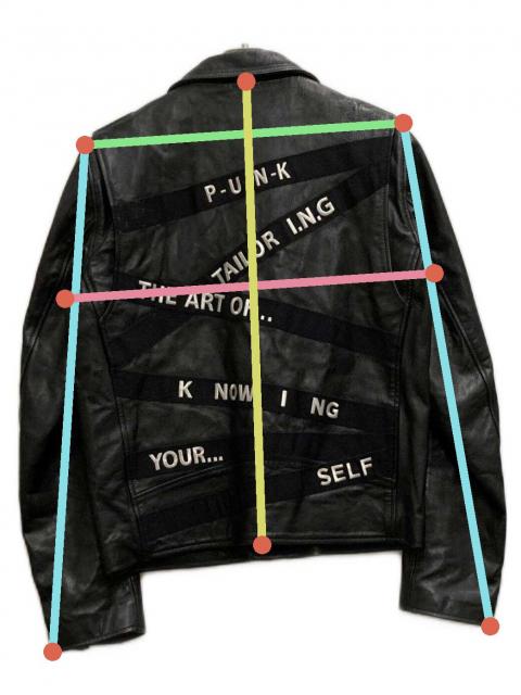 【最終値下】 Art comes first 初期ライダースジャケット 中古・古着通販】ART COMES FIRST (アートカムズファースト) テープ