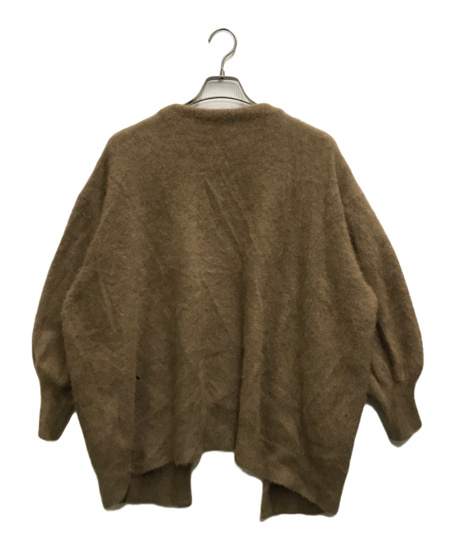 anuans アニュアンス　ラクーンニットカーディガン　ブラウン　サイズフリー アニュアンス anuans ラクーンニットカーディガン （BROWN