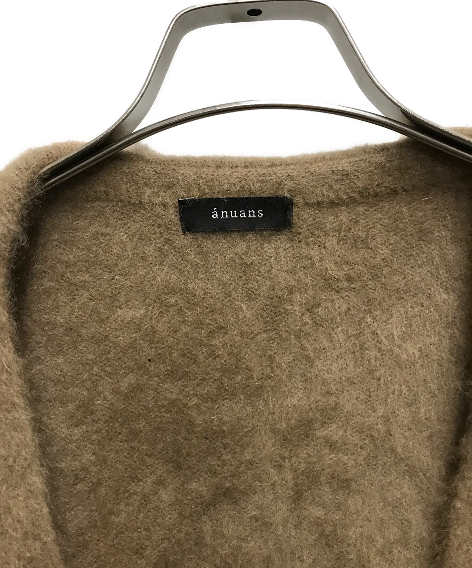 中古・古着通販】anuans (アニュアンス) ラクーンニットカーディガン