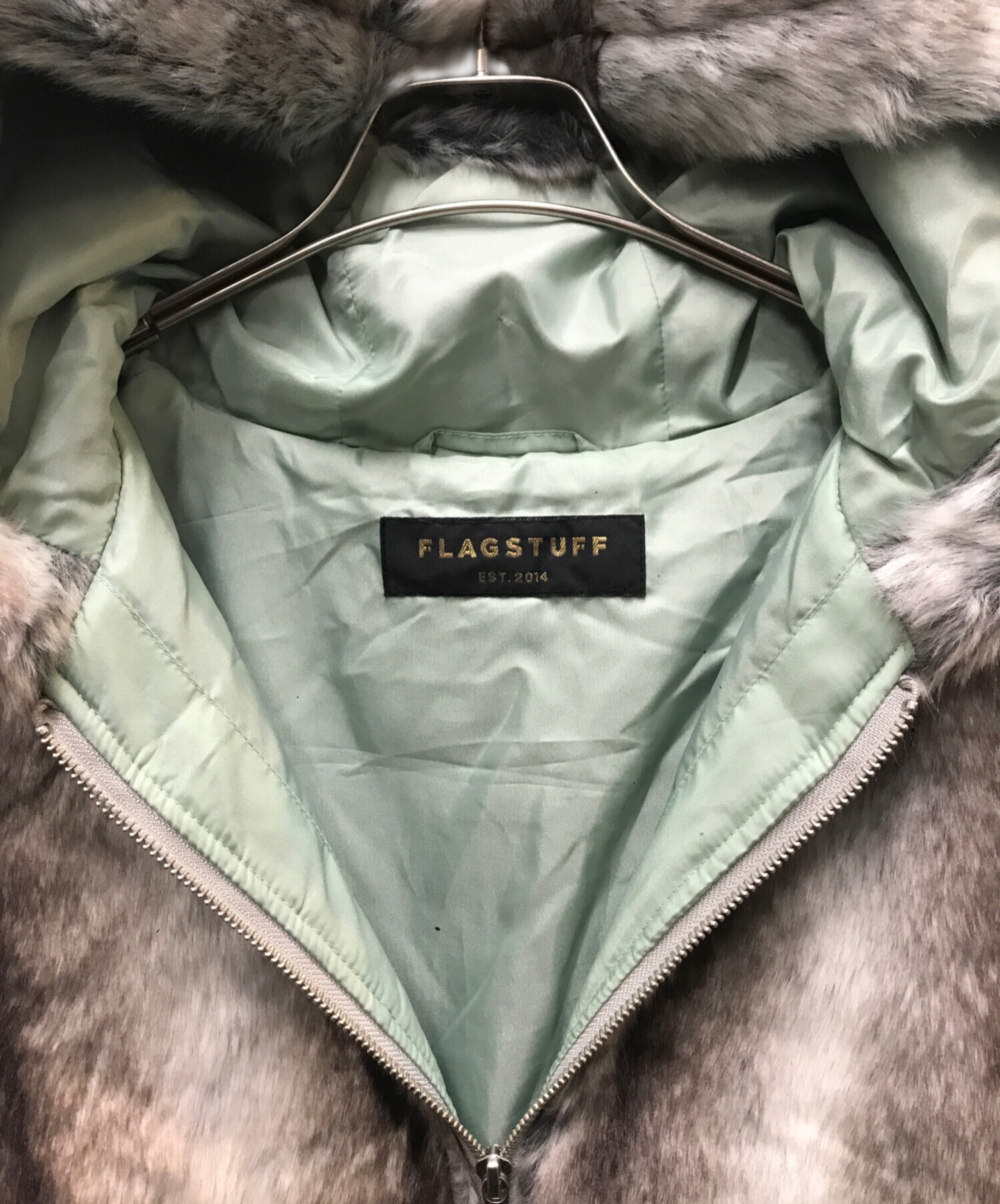 中古・古着通販】FLAGSTUFF (フラグスタフ) FUR ACTIVE PARKA グレー 