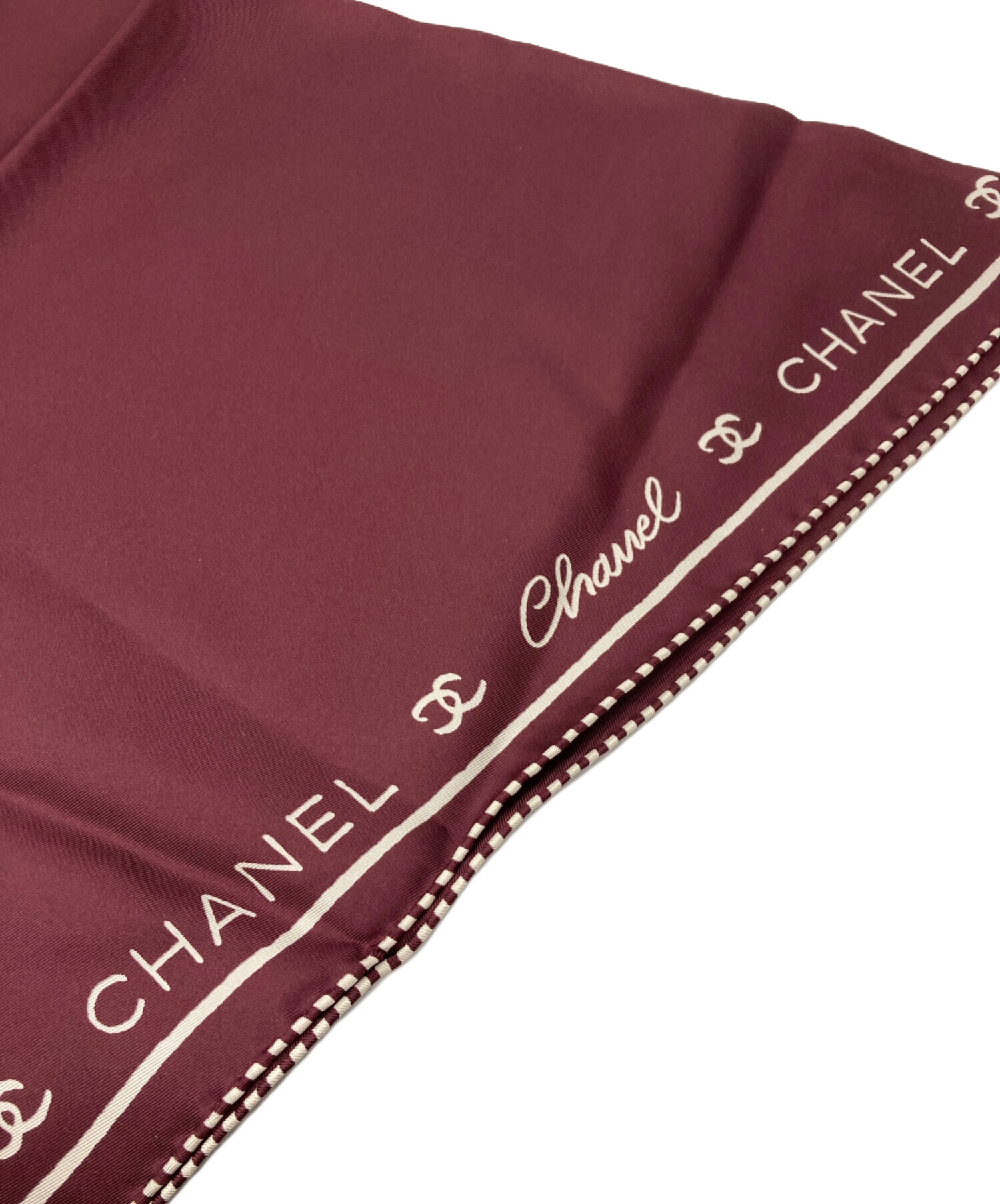 中古・古着通販】CHANEL (シャネル) スカーフ ブラウン｜ブランド