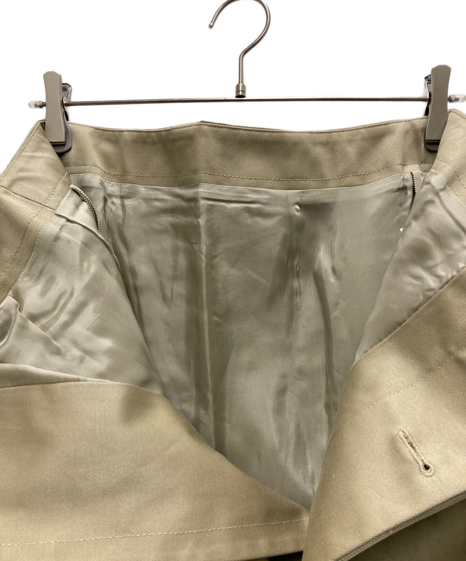 中古・古着通販】sacai (サカイ) Cotton Chino Skirt ベージュ サイズ 