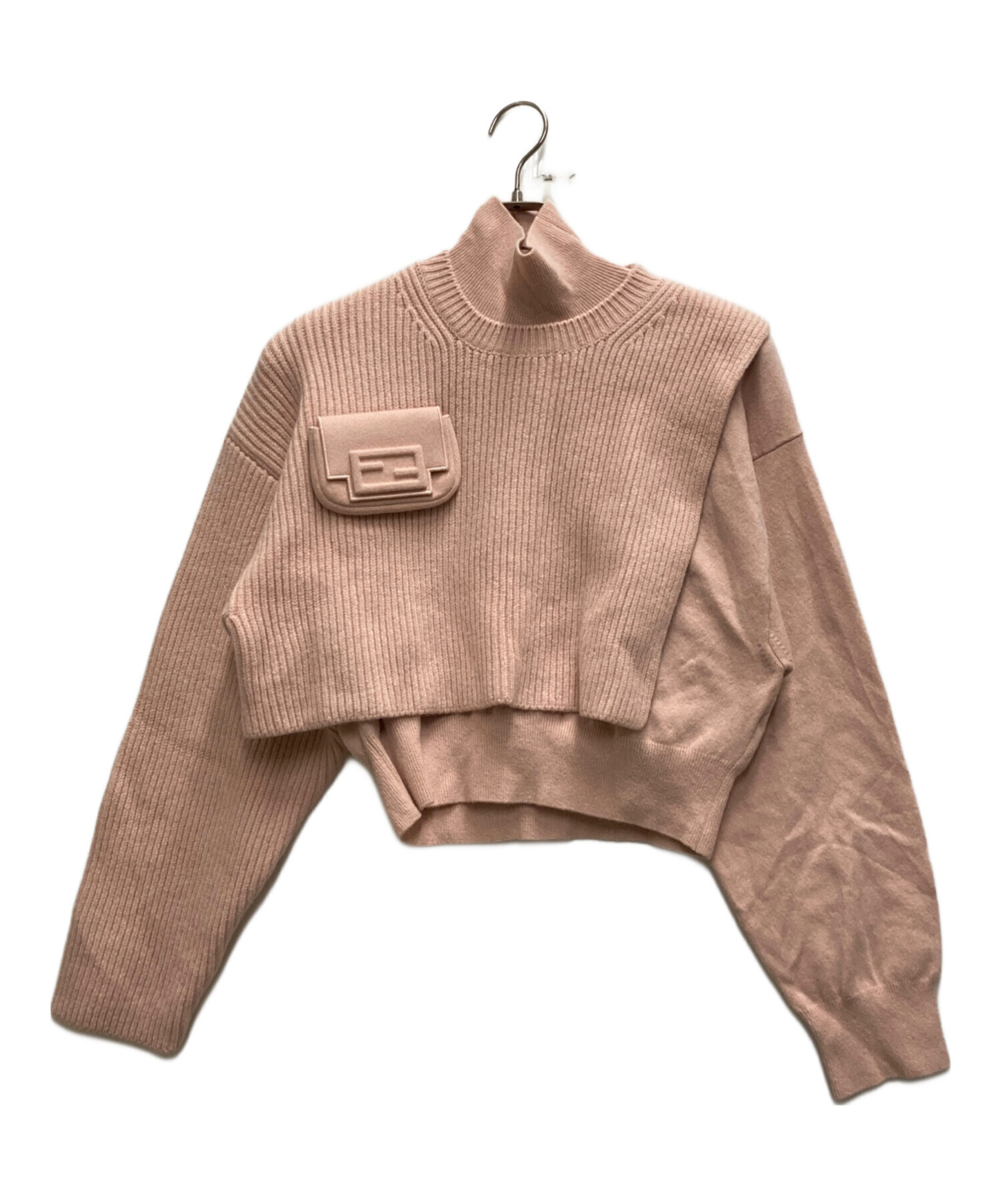 フェンディ FENDI ☆ ウール レイヤード風 ニット 伊製 38 長袖 薄手 FENDI - フェンディ FENDI ☆ ウール レイヤード風 ニット 伊製