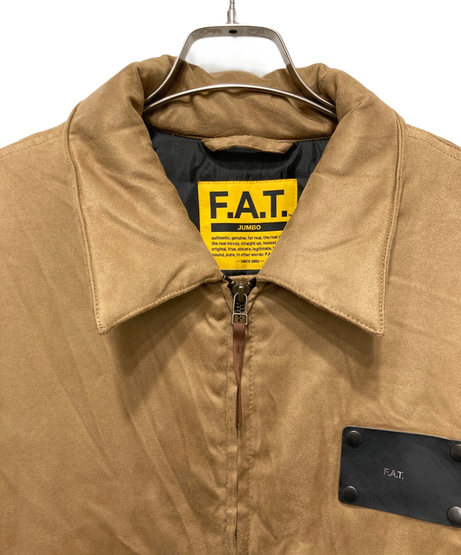 中古・古着通販】FAT (エフエーティー) TANKMAN JACKET ブラウン