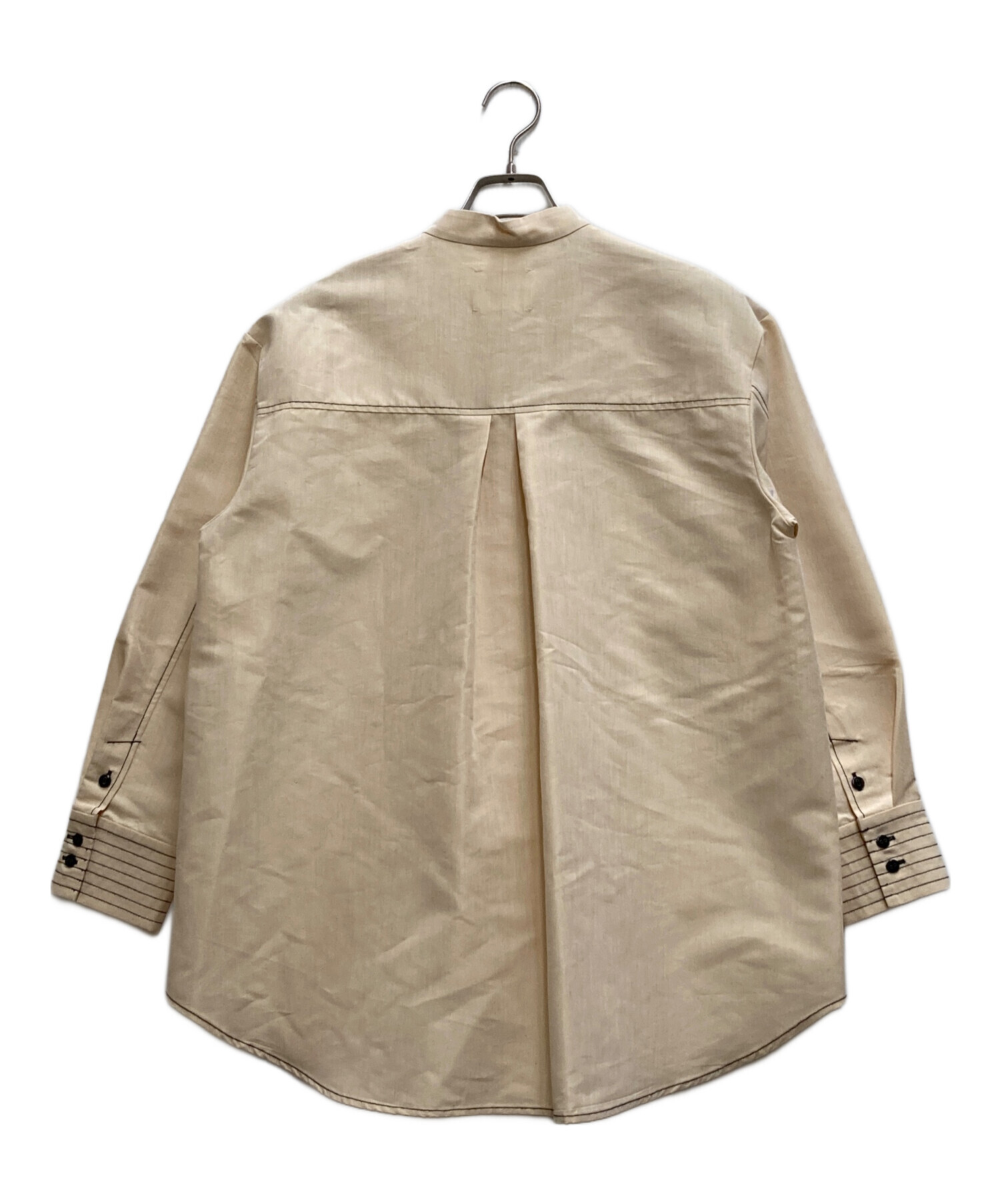 中古・古着通販】AMERI (アメリ) BRIGHT OVER SHIRT ベージュ サイズ  