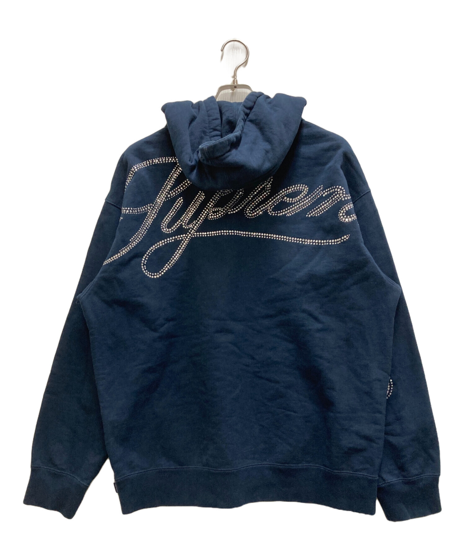 中古・古着通販】SUPREME (シュプリーム) Rhinestone Script Hooded