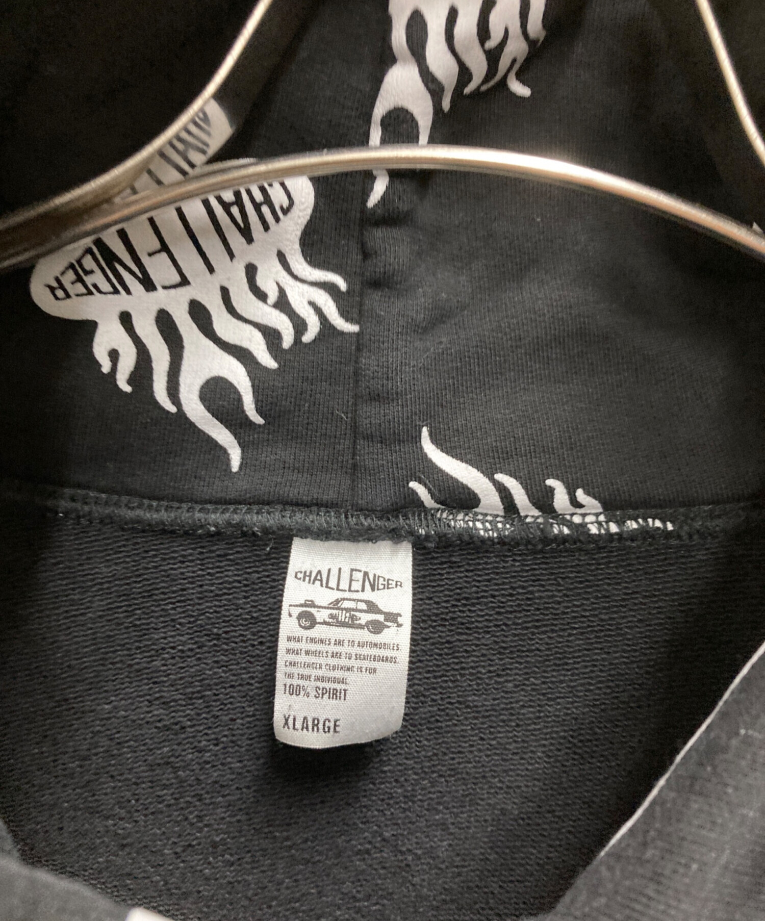 CHALLENGER チャレンジャFireball Hoodie XLサイズ 中古・古着通販】CHALLENGER (チャレンジャー) Fireball Hoodie