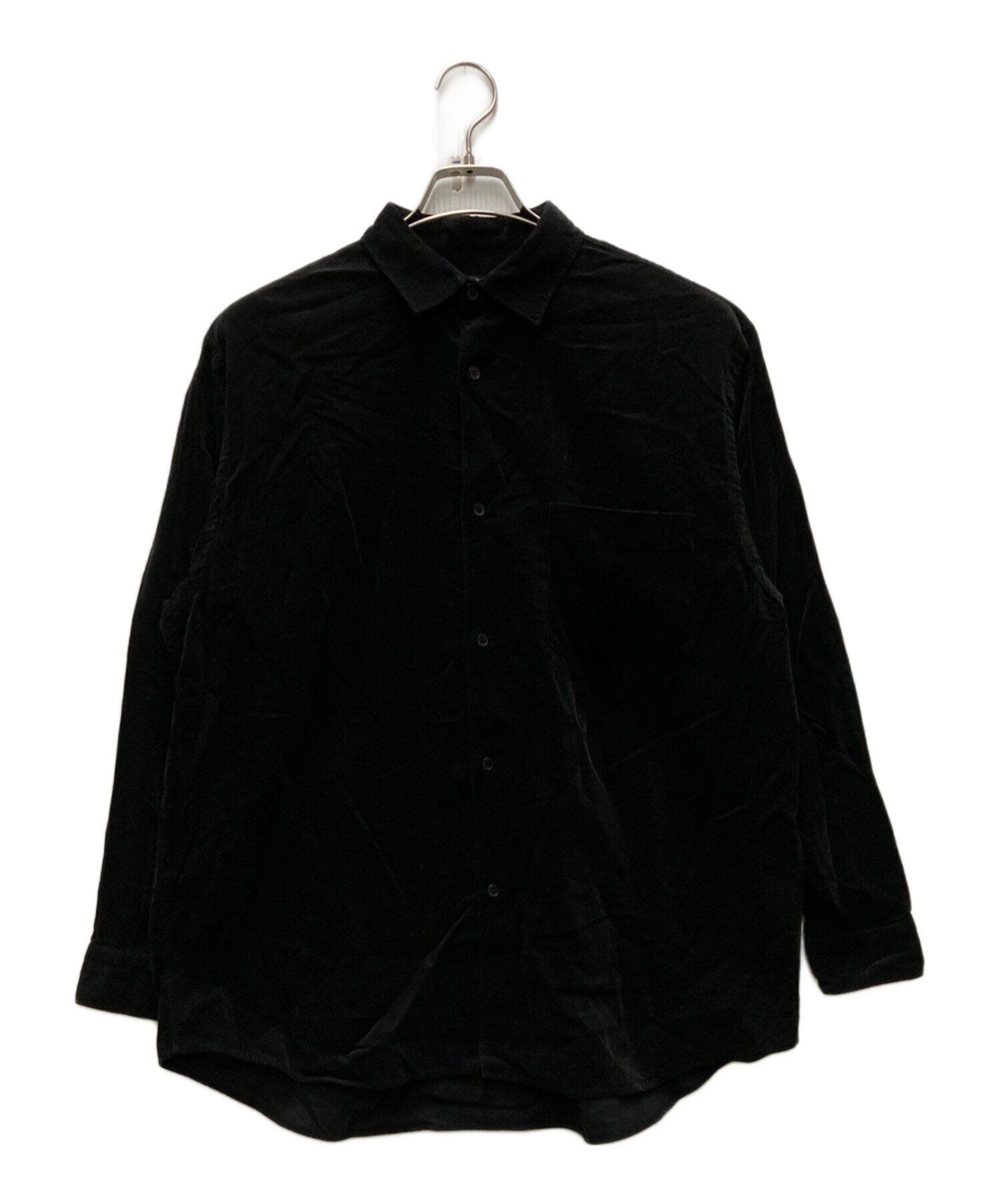 中古・古着通販】COMOLI (コモリ) コーデュロイコモリシャツ ブラック 