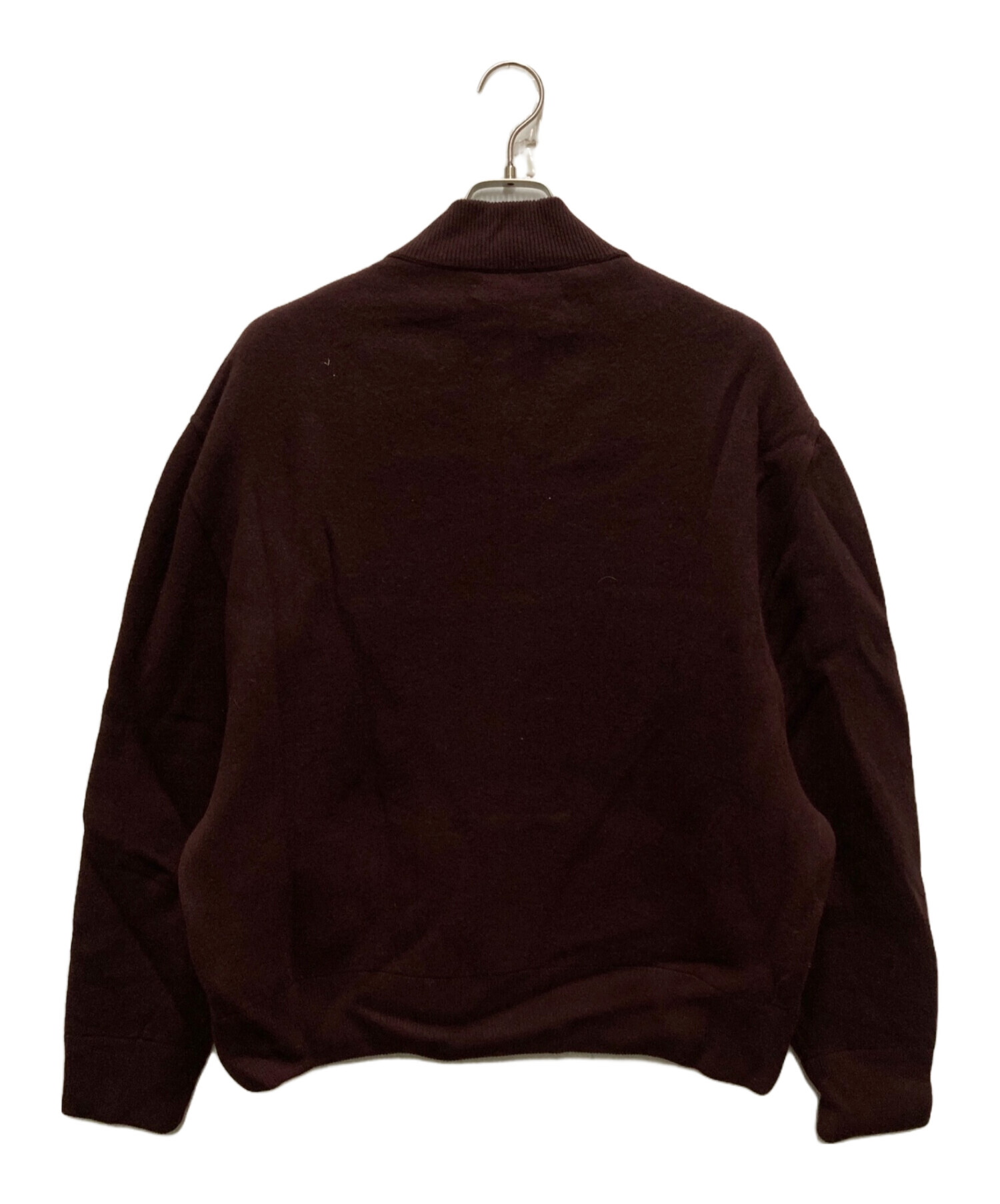 中古・古着通販】JIL SANDER (ジルサンダー) ニットブルゾン レッド