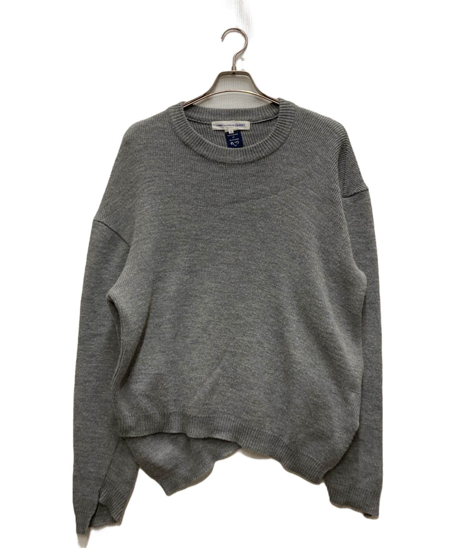 COMME des GARÇONS SHIRT グレー セーター S 中古・古着通販】COMME des GARCONS SHIRT (コムデギャルソンシャツ