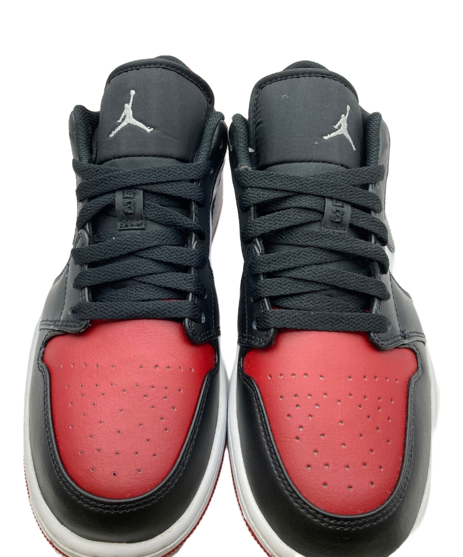 中古・古着通販】NIKE (ナイキ) AIR JORDAN 1 LOW BRED TOE レッド 