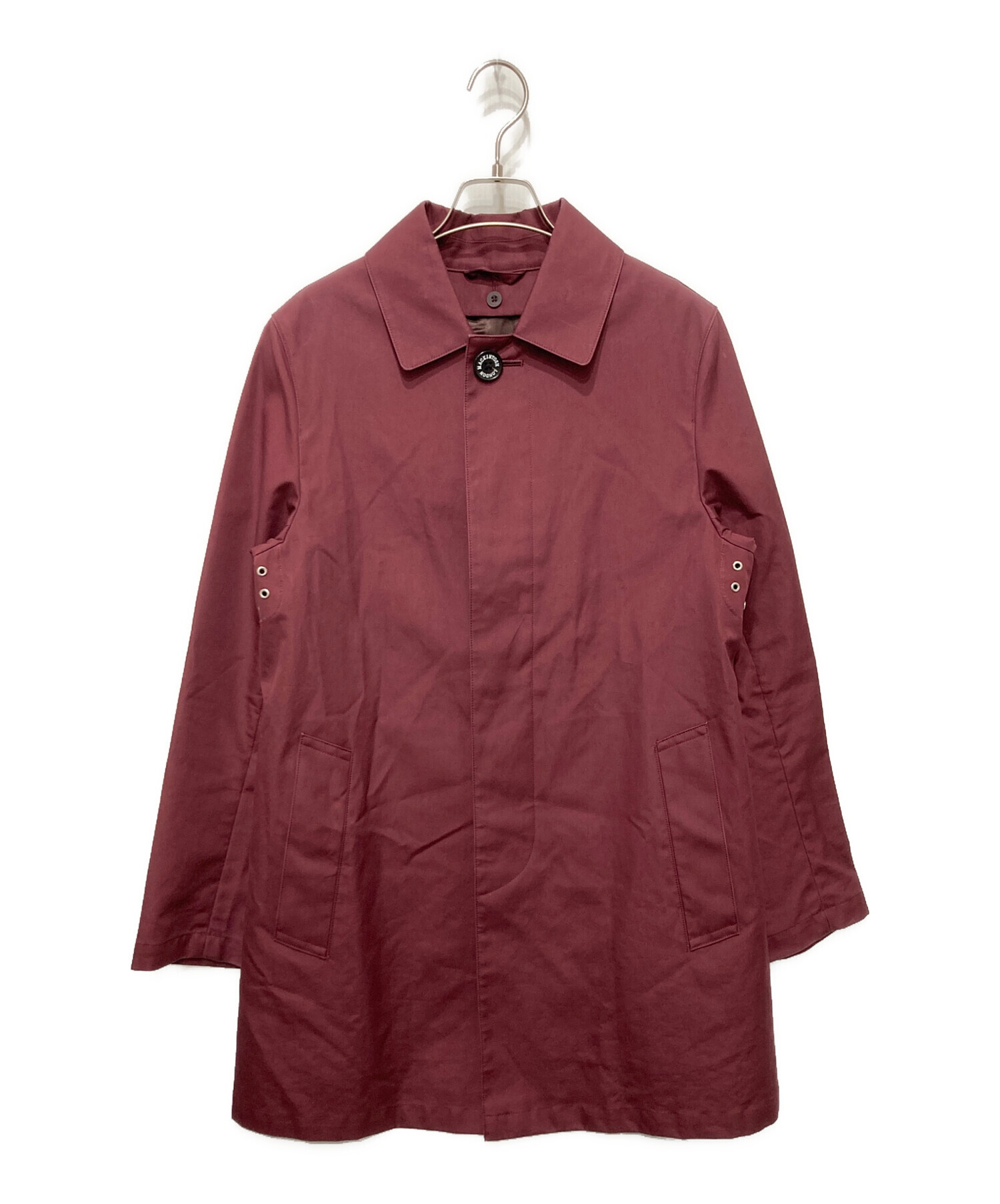 美品 マッキントッシュロンドン ゴム引き ライナー トレンチコート レッド 38 中古・古着通販】MACKINTOSH LONDON (マッキントッシュ ロンドン