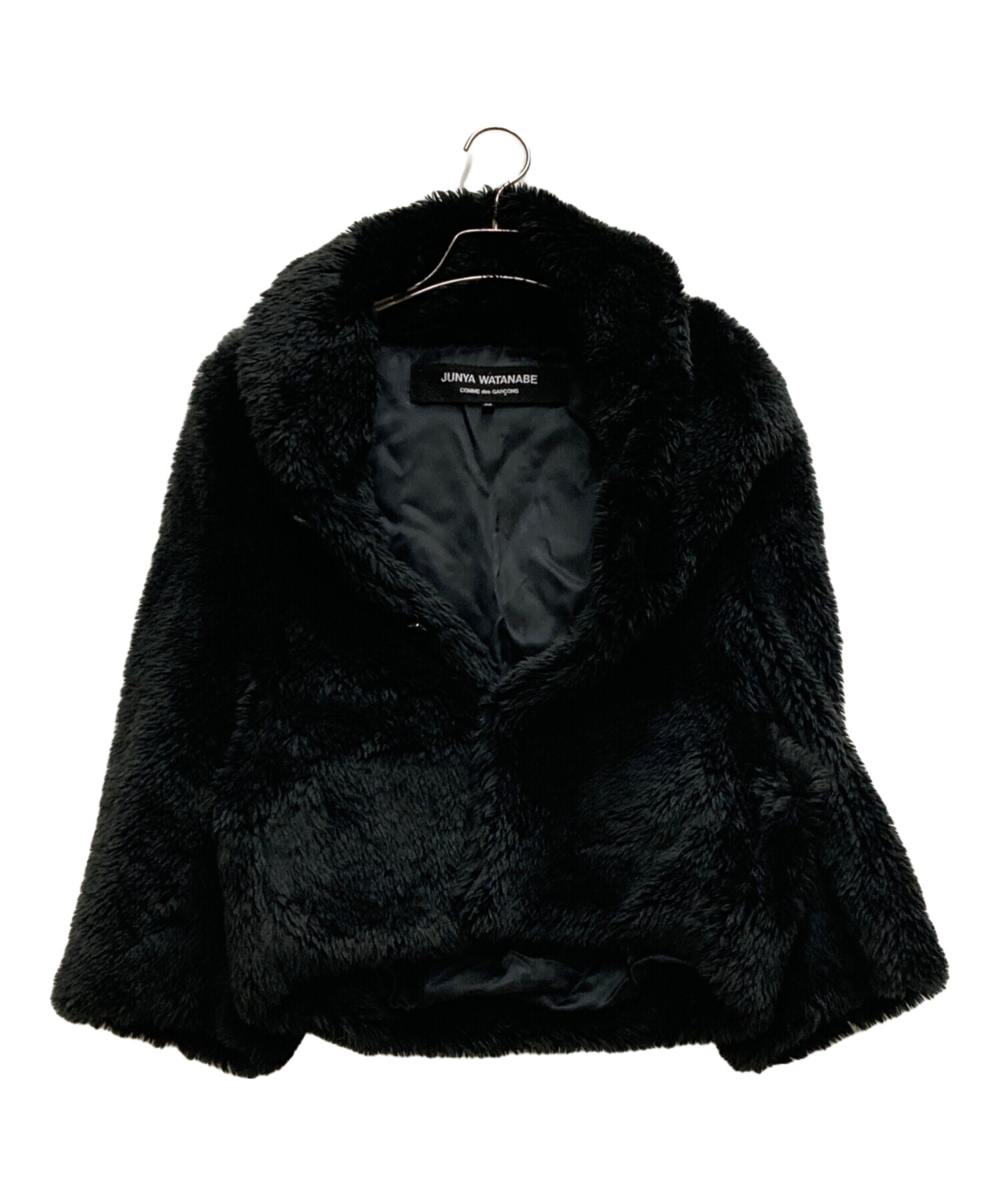 【ジュンヤワタナベコムデギャルソンマン】ファーコート S　AD2005 黒 コムデギャルソン ジュンヤファーコート ジュンヤワタナベ