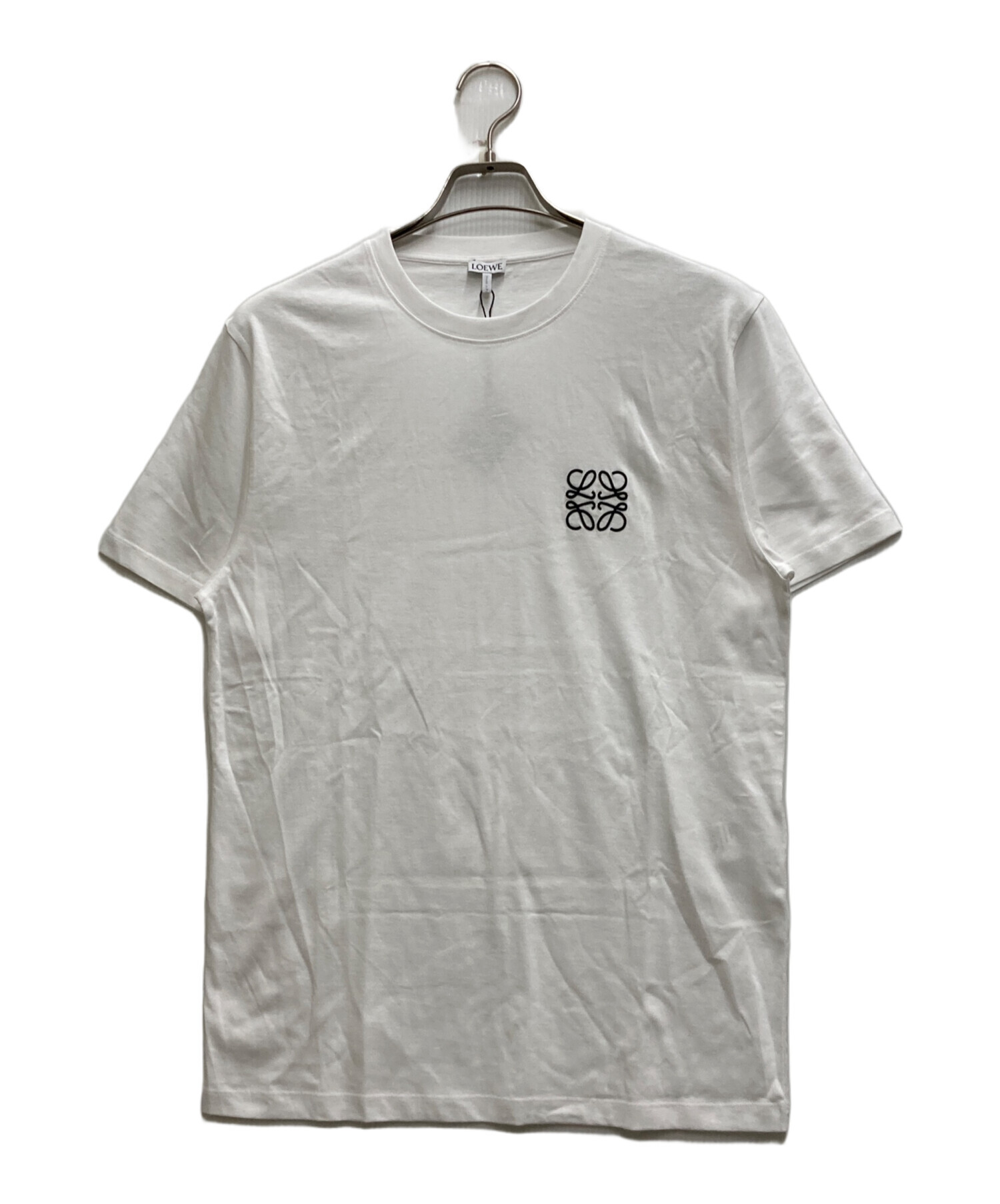 中古・古着通販】LOEWE (ロエベ) アナグラム刺繍Tシャツ ホワイト 