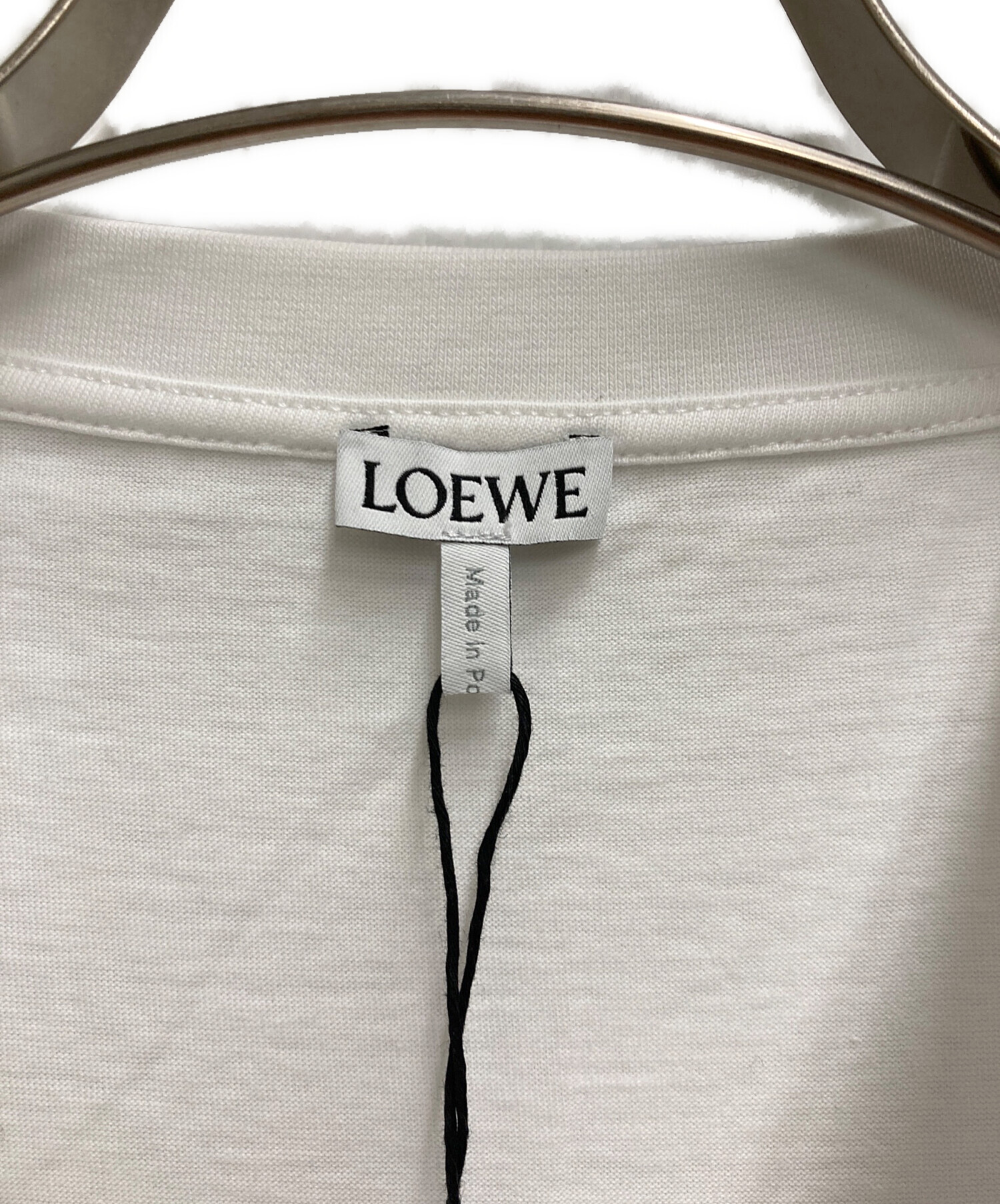 中古・古着通販】LOEWE (ロエベ) アナグラム刺繍Tシャツ ホワイト 