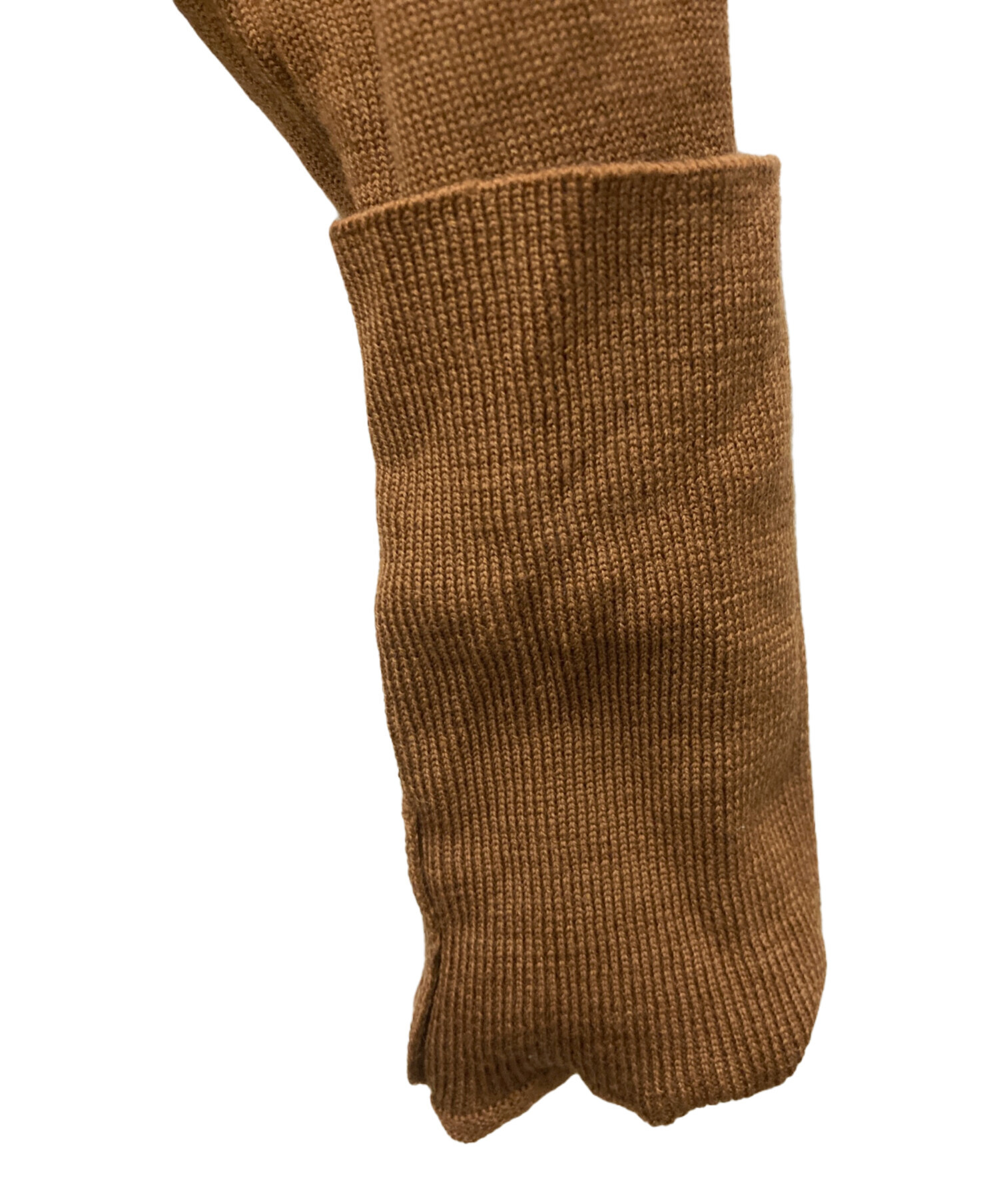 中古・古着通販】HERMES (エルメス) 90's スカーフ切替ニット ブラウン