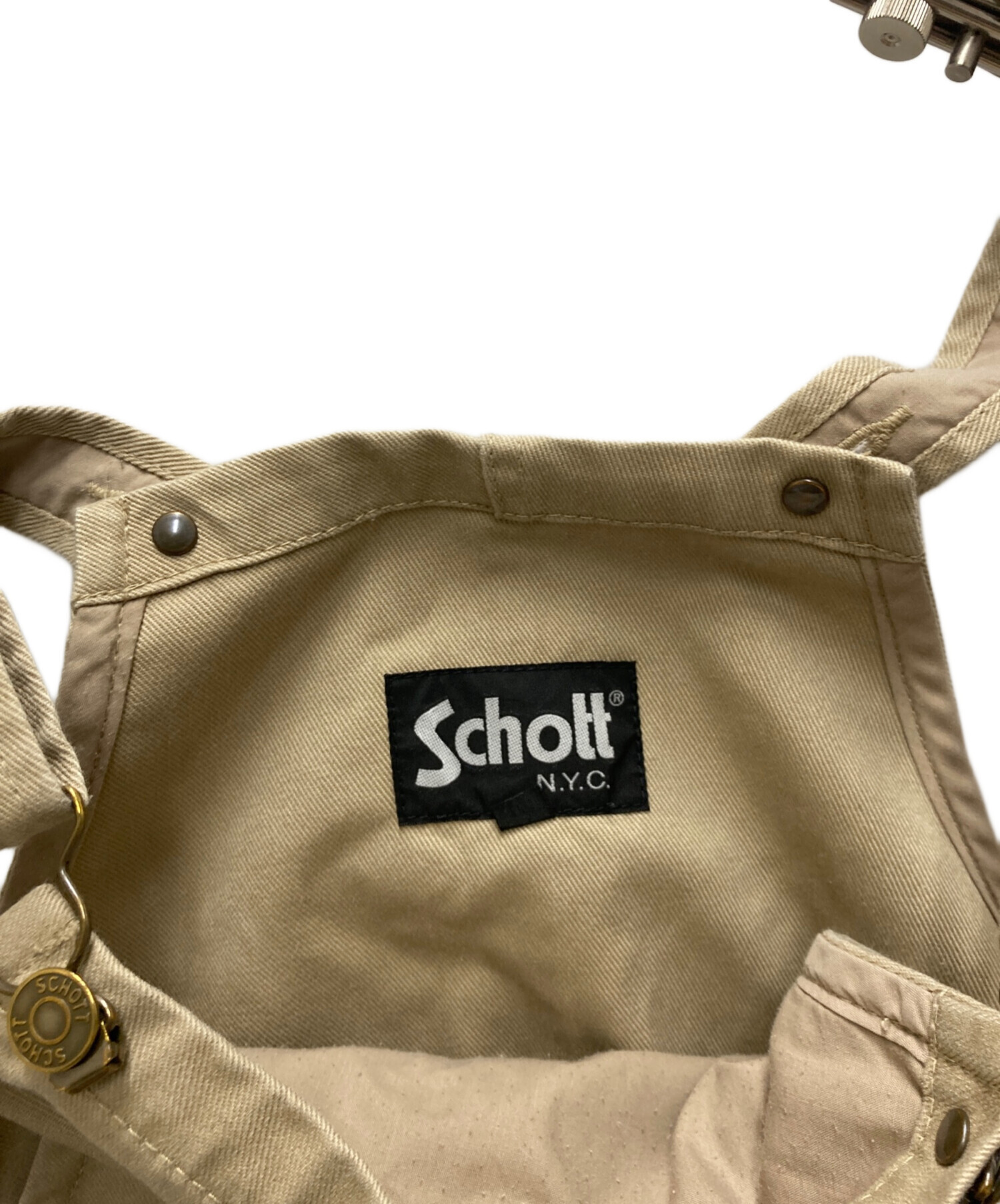 中古・古着通販】Schott (ショット) サロペット ベージュ サイズ:M