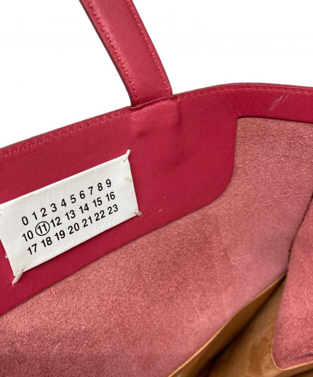 Maison Margiela ピンク赤 レザー クラッチバッグ 変形 Maison