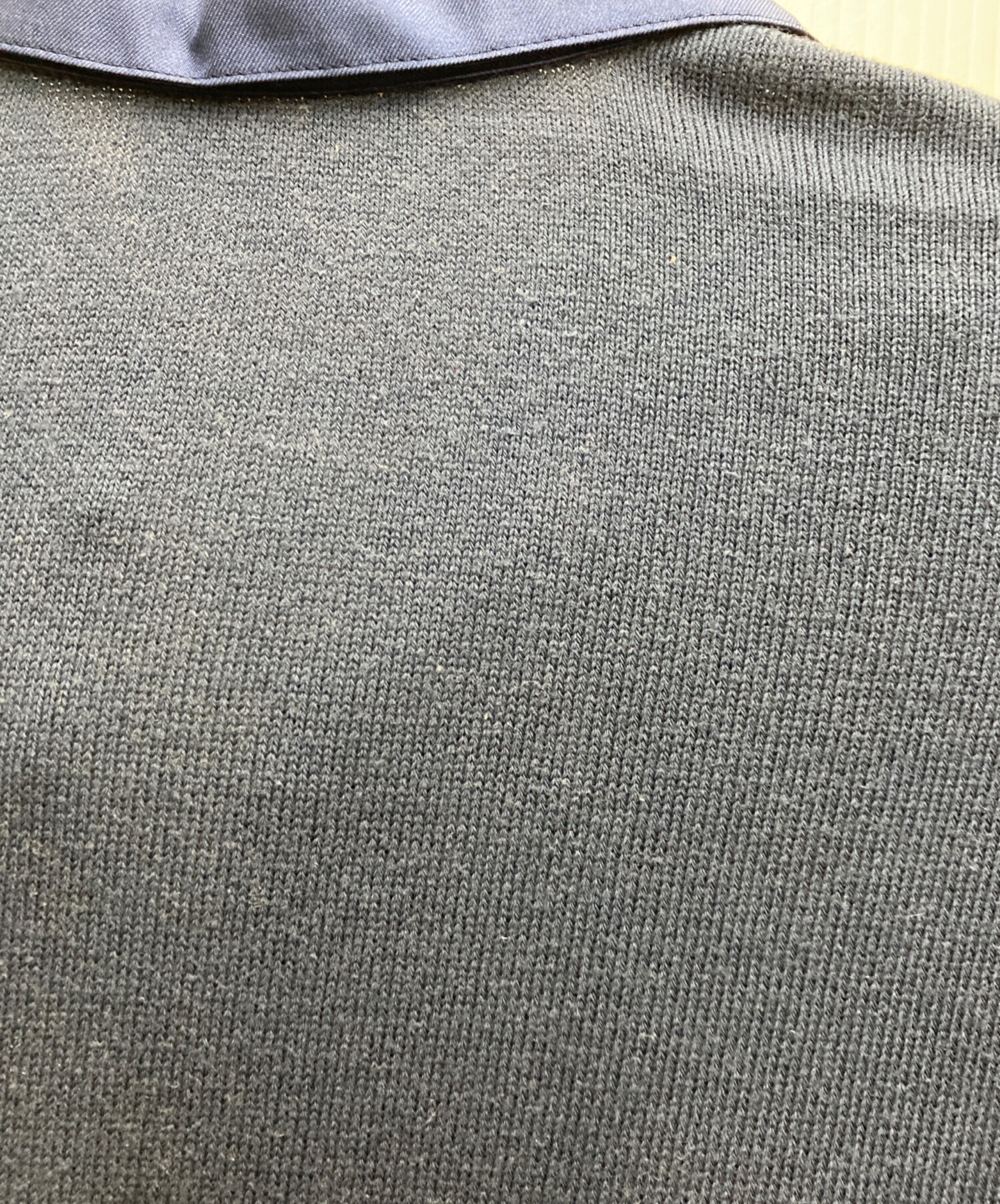 中古・古着通販】HERMES (エルメス) シルクスカーフ切替ニットシャツ