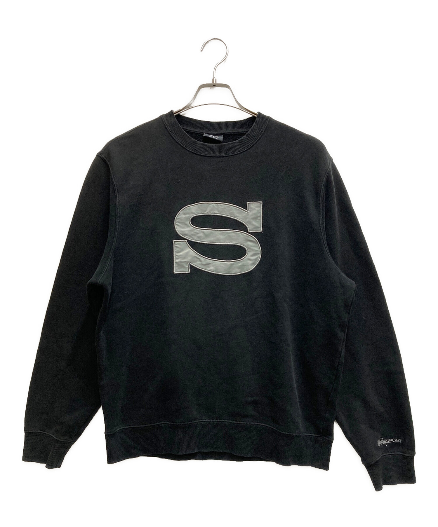 中古・古着通販】stussy (ステューシー) S APP CREW ブラック サイズ:S 