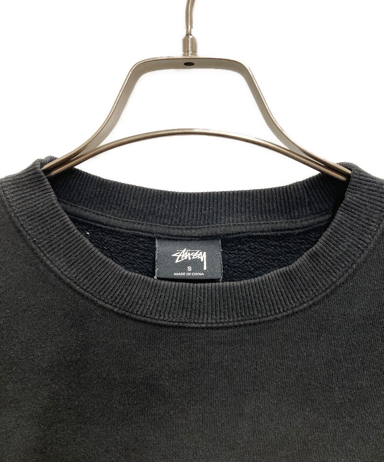 中古・古着通販】stussy (ステューシー) S APP CREW ブラック サイズ:S 