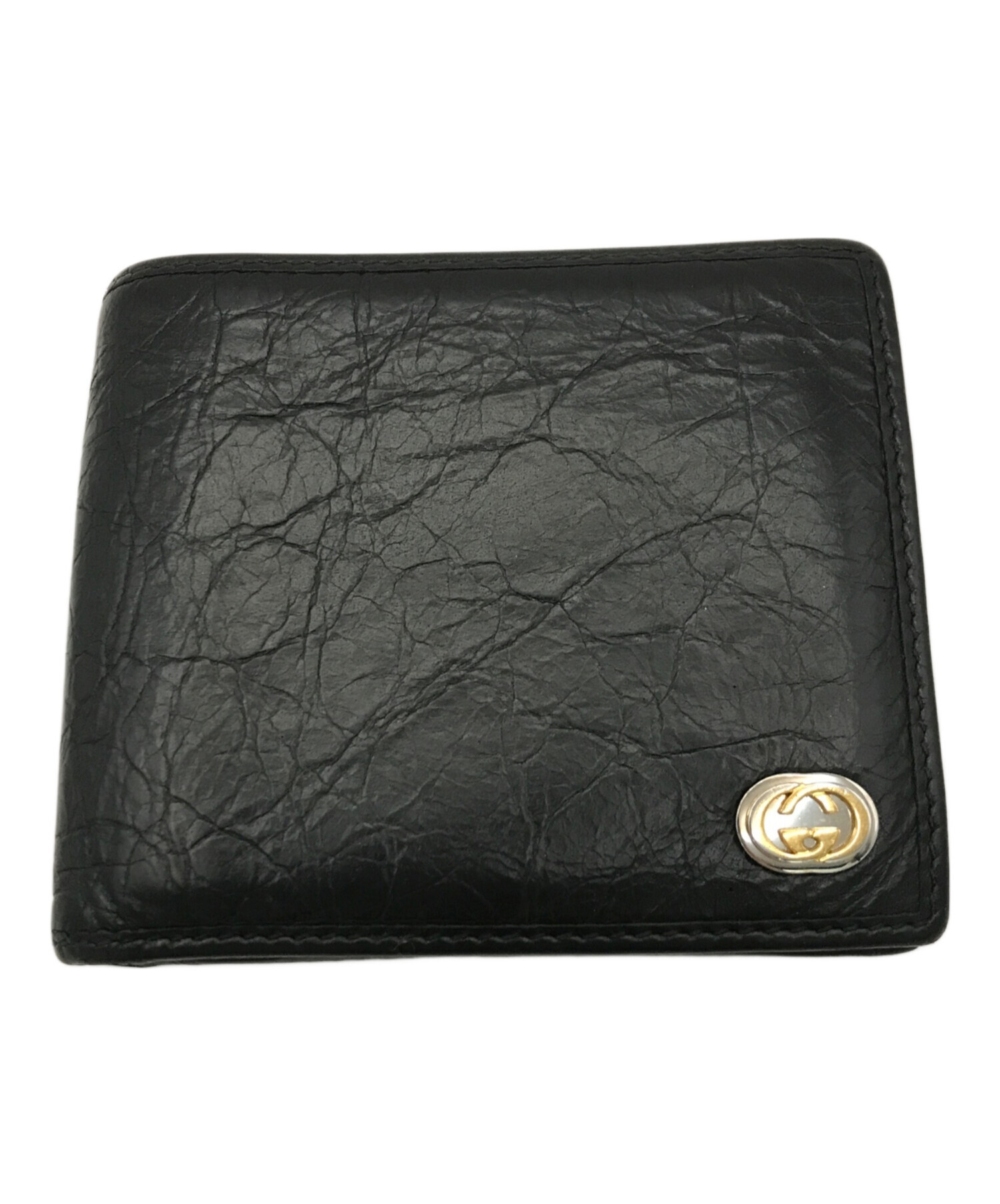 中古・古着通販】GUCCI (グッチ) インターロッキングGコインウォレット ブラック｜ブランド・古着通販 トレファク公式【TREFAC  FASHION】スマホサイト