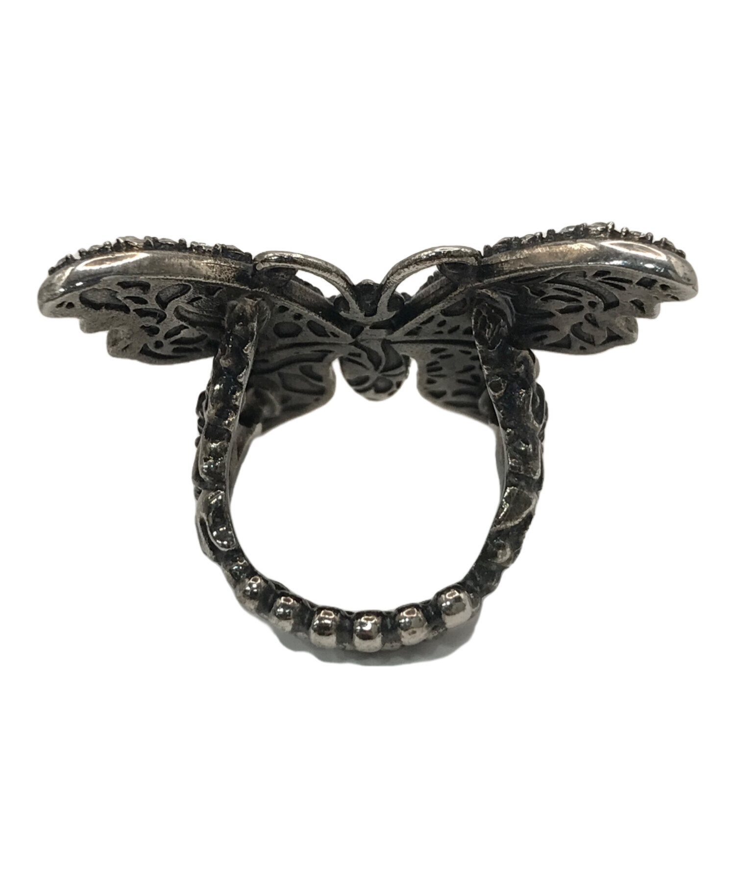 中古・古着通販】GUCCI (グッチ) バタフライリング シルバー サイズ:12