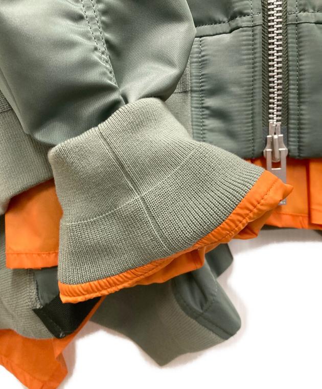 中古・古着通販】sacai (サカイ) Nylon Twill Blouson オリーブ サイズ