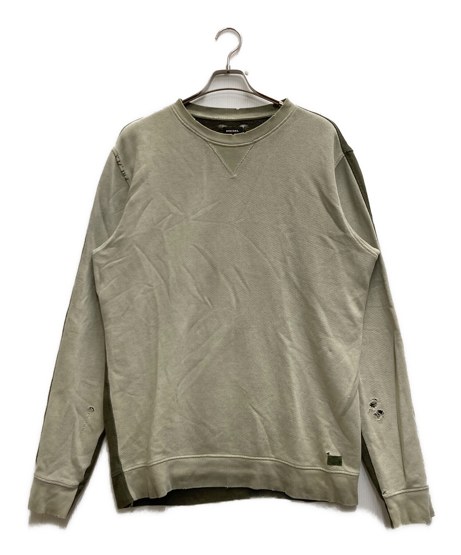 中古・古着通販】DIESEL (ディーゼル) ダメージ加工スウェット 