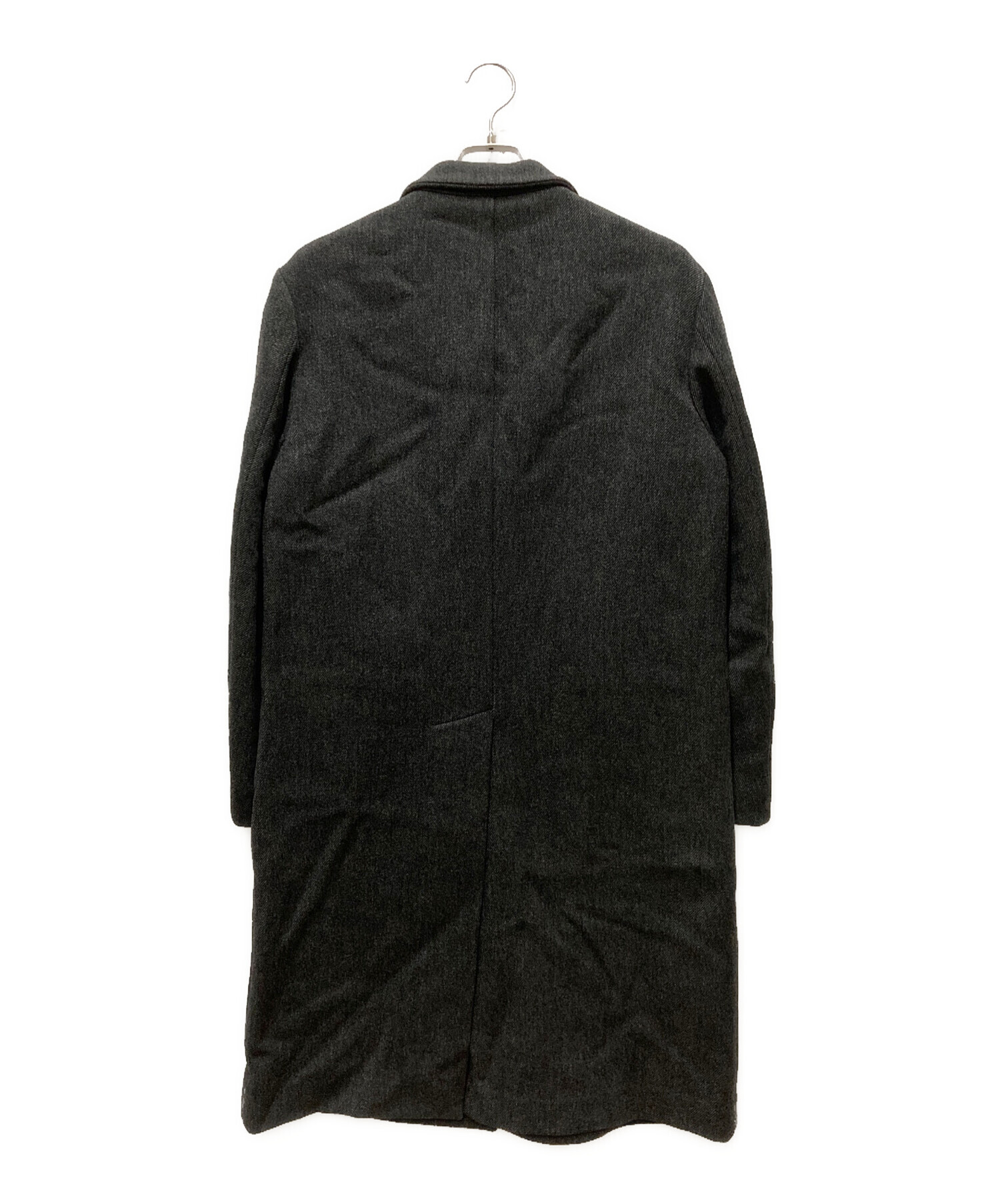 中古・古着通販】PRADA (プラダ) ウールチェスターコート ブラック