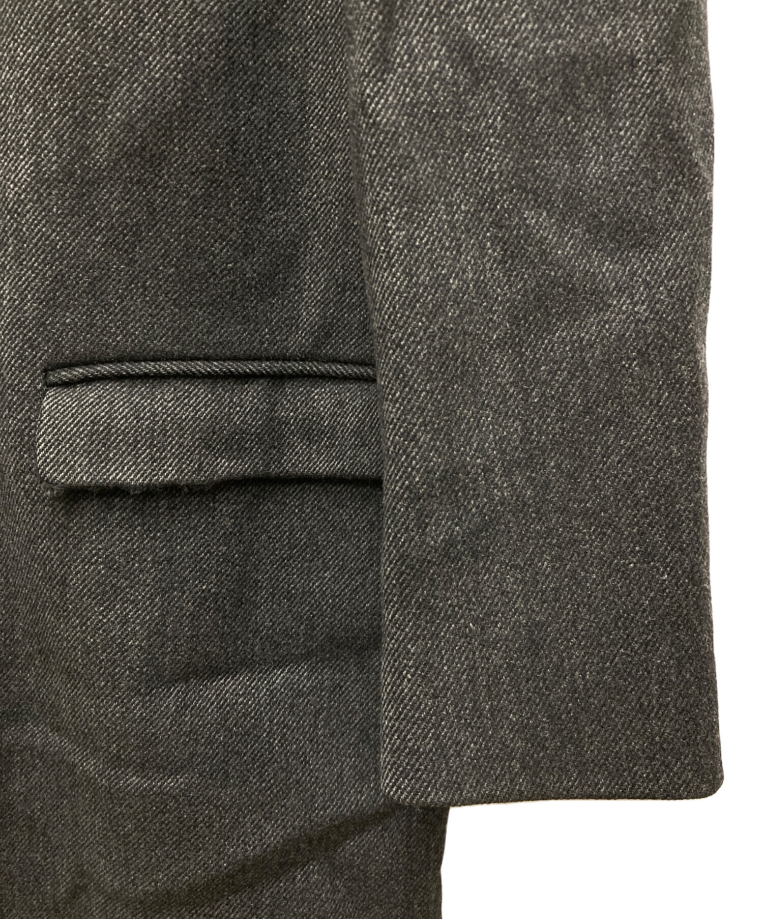 中古・古着通販】PRADA (プラダ) ウールチェスターコート ブラック