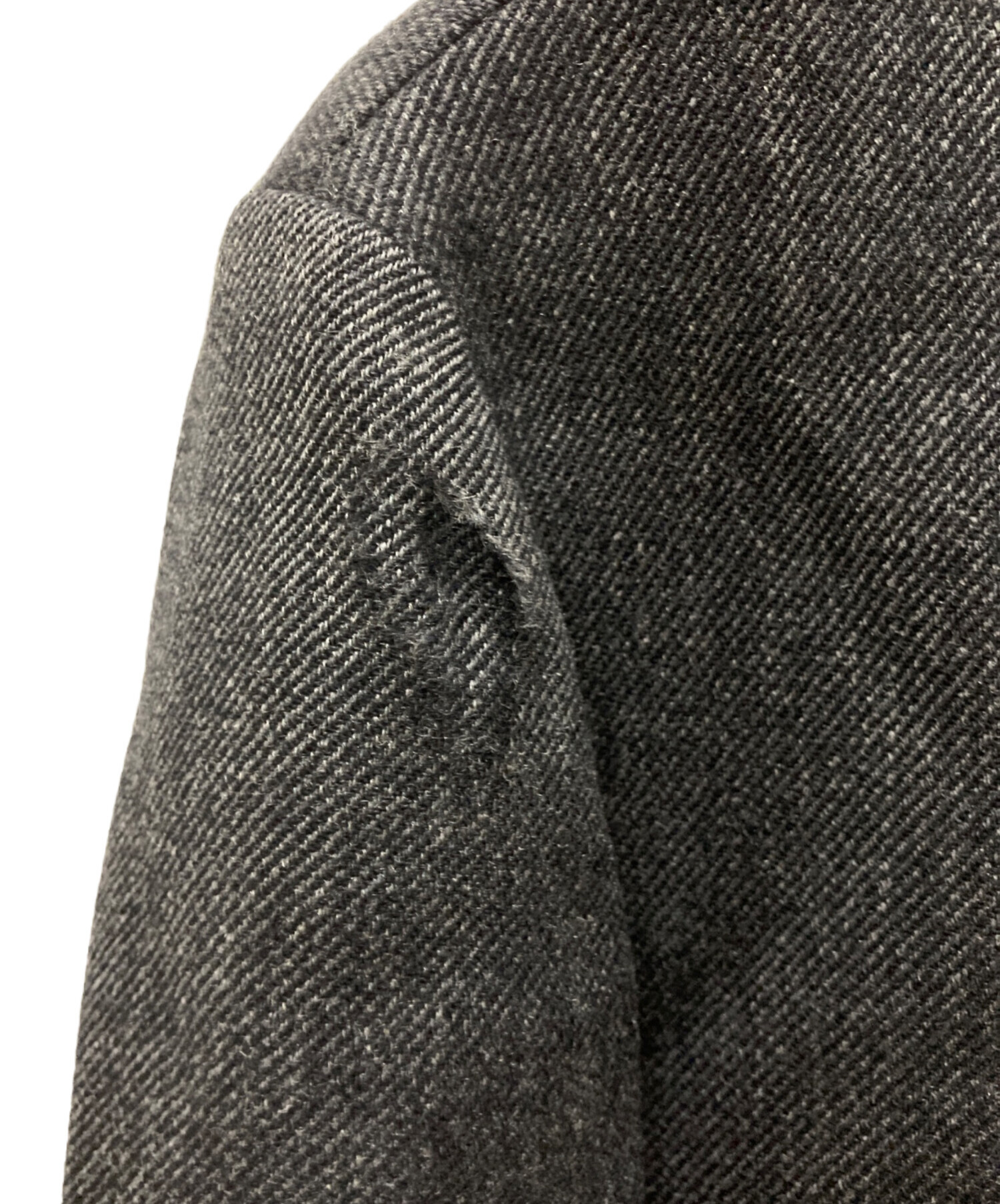 中古・古着通販】PRADA (プラダ) ウールチェスターコート ブラック