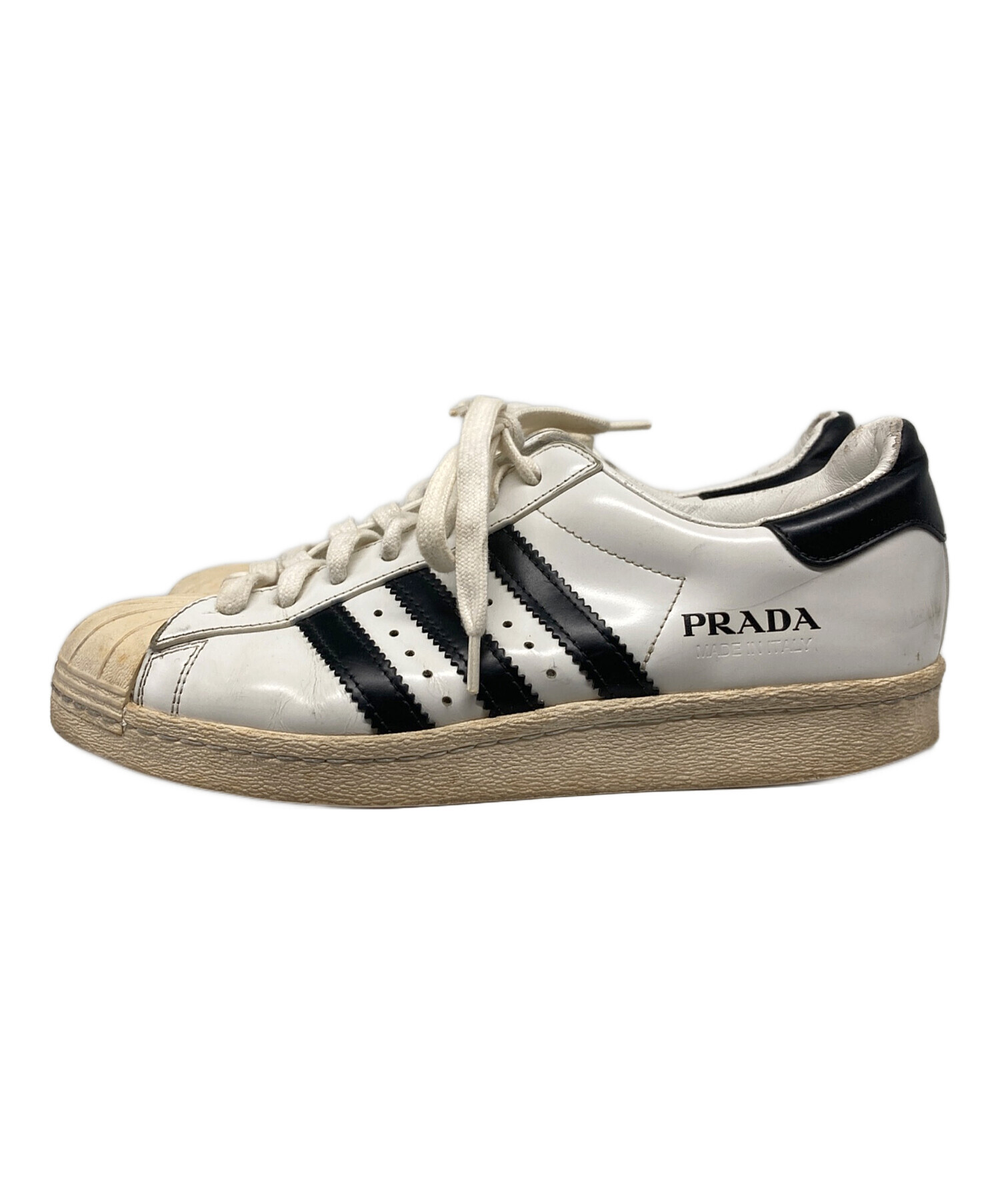 PRADAプラダアディダススーパースター24cmコラボスニーカーホワイト