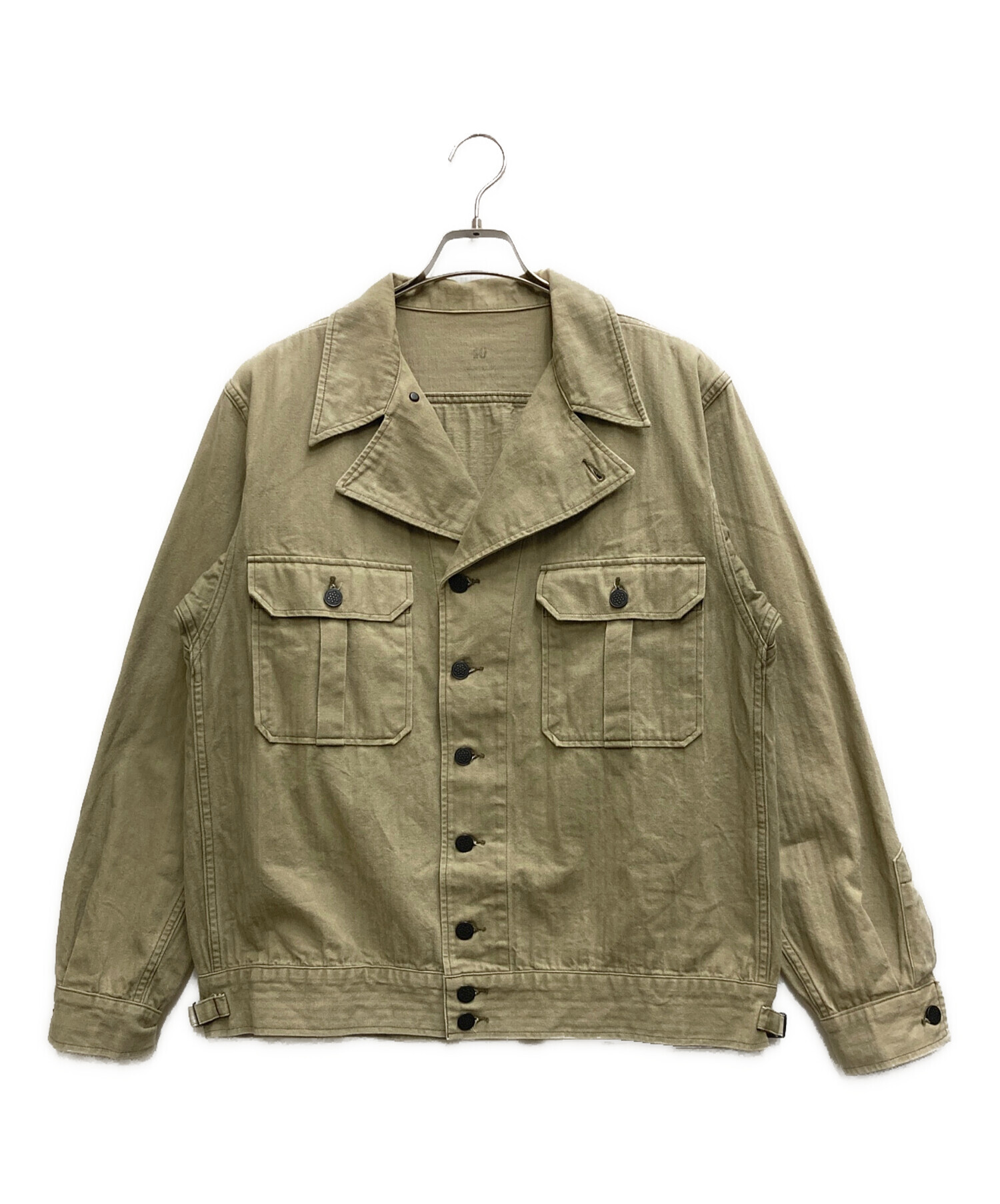 中古・古着通販】WAREHOUSE (ウエアハウス) M-42 HBT JACKET オリーブ 