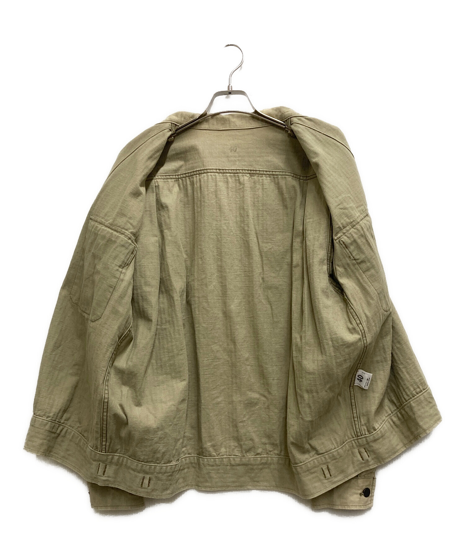 中古・古着通販】WAREHOUSE (ウエアハウス) M-42 HBT JACKET オリーブ 