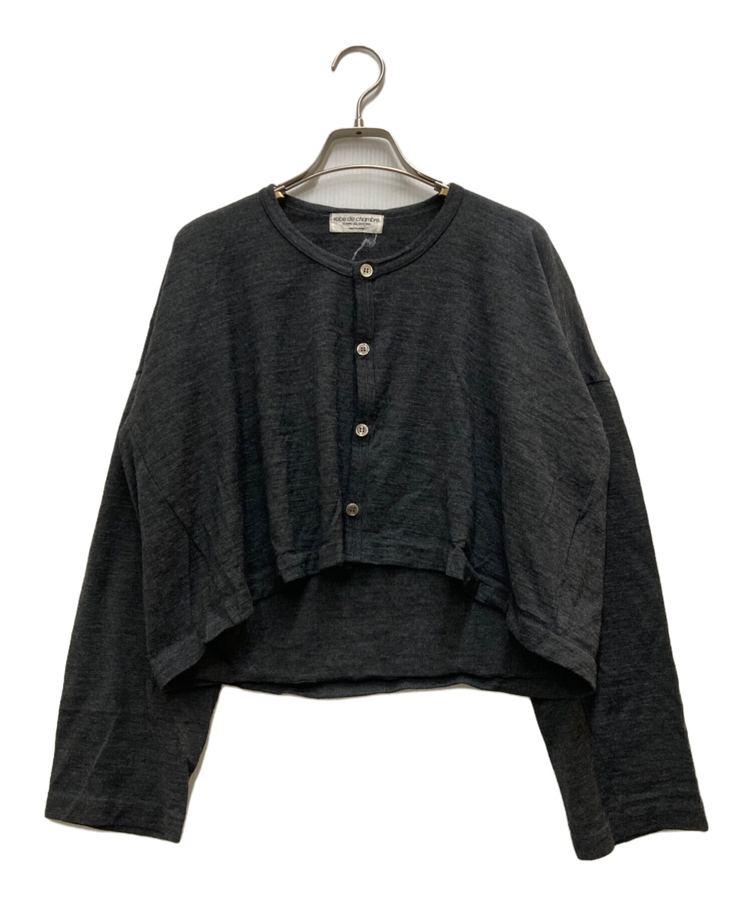 コムデギャルソン　robe de chambre 切替　カーディガン 中古・古着通販】ROBE DE CHAMBRE COMME DES GARCONS (ローブド
