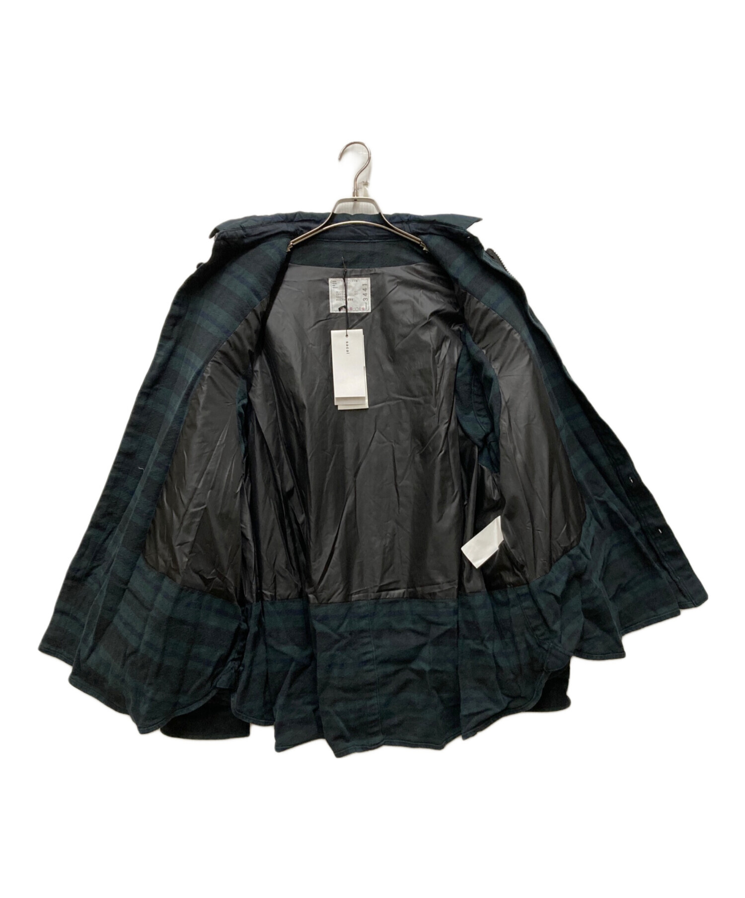 中古・古着通販】sacai (サカイ) ベストドッキングシャツブルゾン