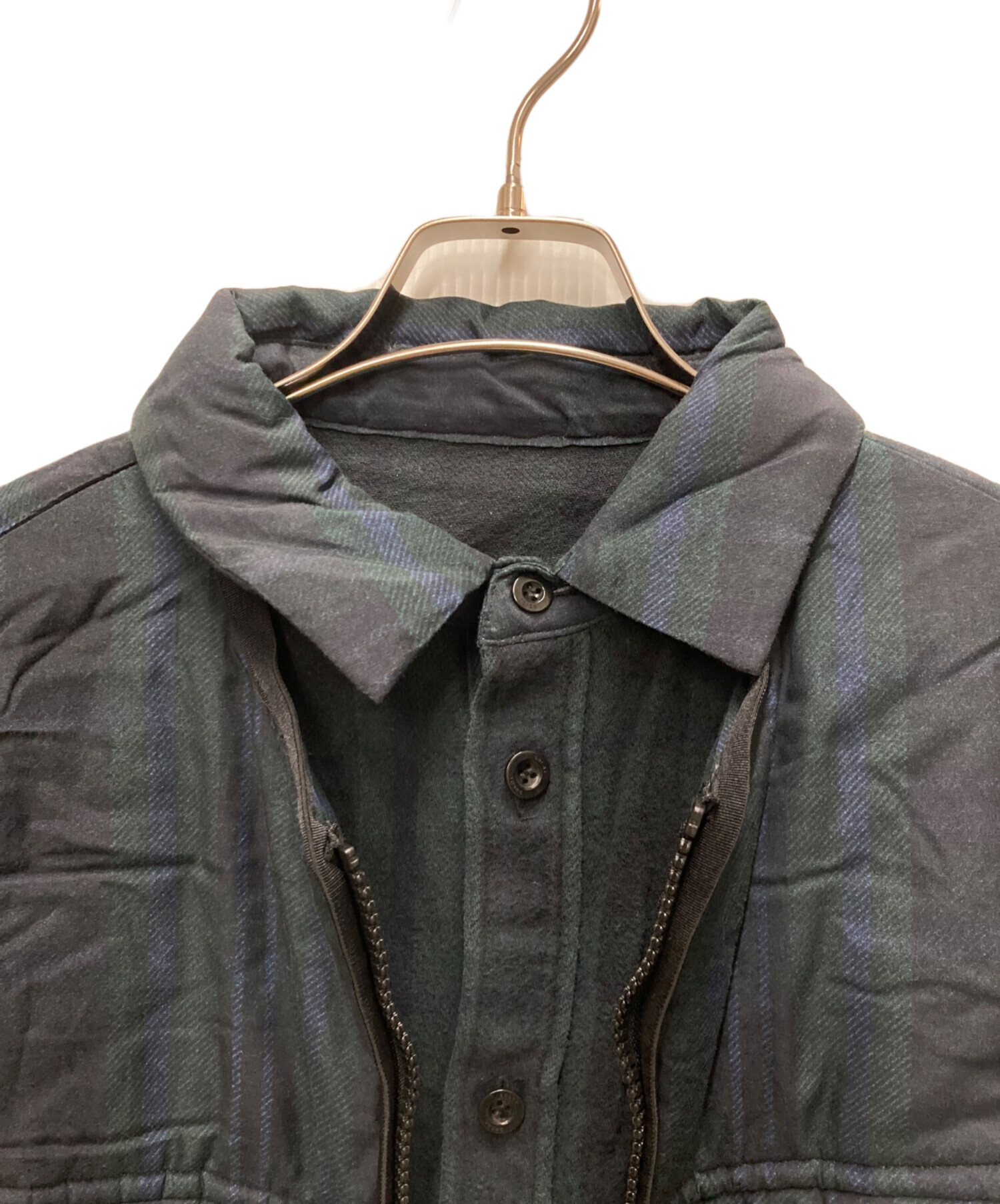 sacai ドッキングシャツブルゾン 中古・古着通販】sacai (サカイ) ベストドッキングシャツブルゾン