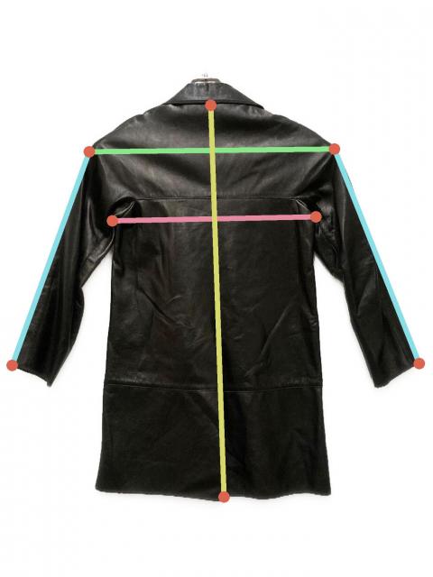 中古・古着通販】MARNI (マルニ) レザーPコート ブラック サイズ:38