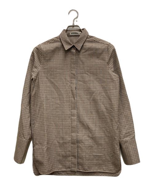 中古・古着通販】JIL SANDER (ジルサンダー) ウールチェック比翼シャツ
