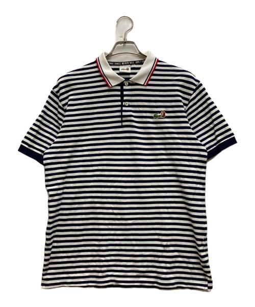 【超レア】ラコステ×A Bathing Ape コラボポロシャツ ホワイト新品 中古・古着通販】LACOSTE (ラコステ) A BATHING APE (ア