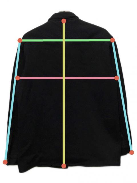 中古・古着通販】FUJI (フジ) ウールレギュラーカラーシャツ ネイビー