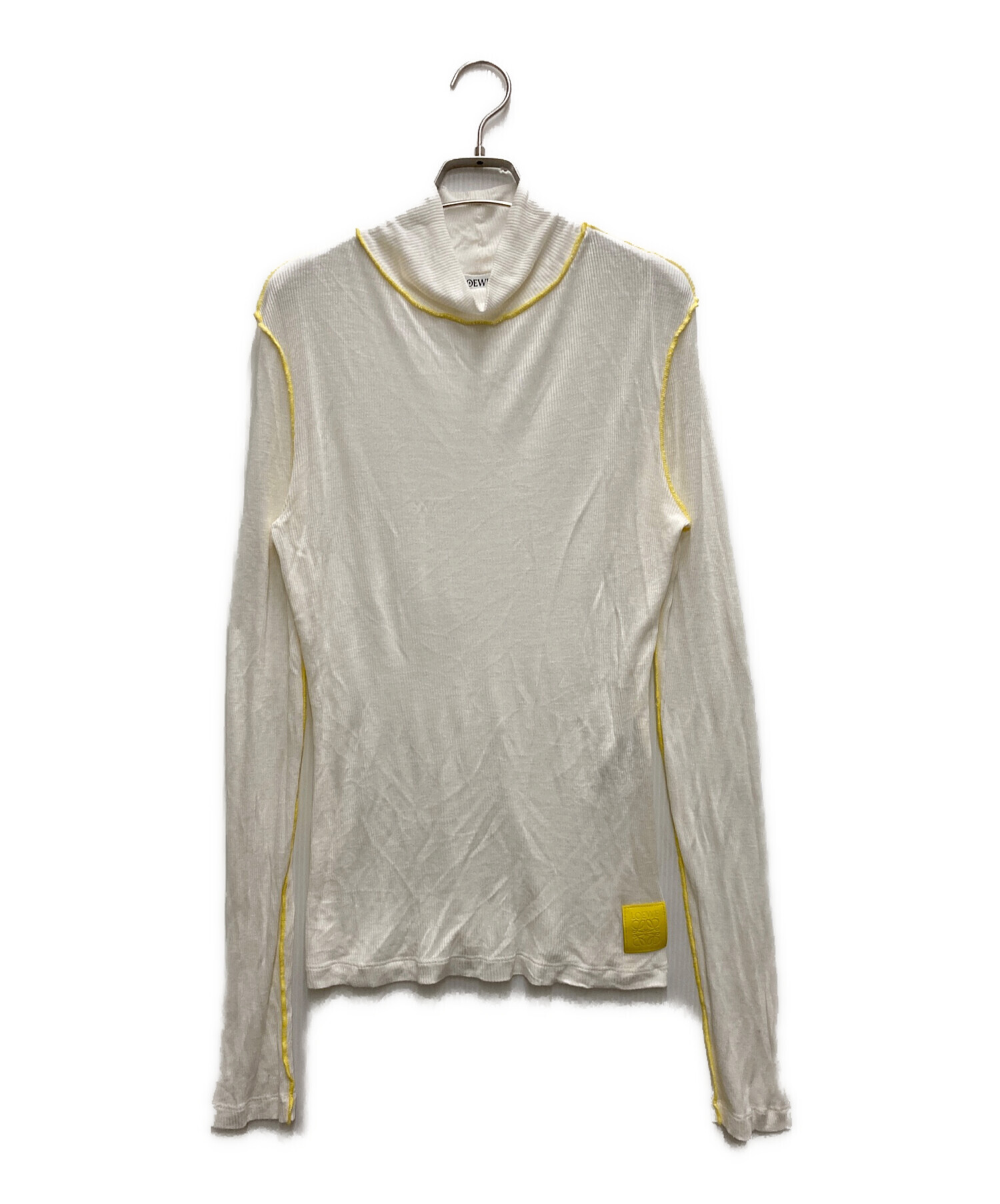 中古・古着通販】LOEWE (ロエベ) ハイネック リブ トップス ホワイト