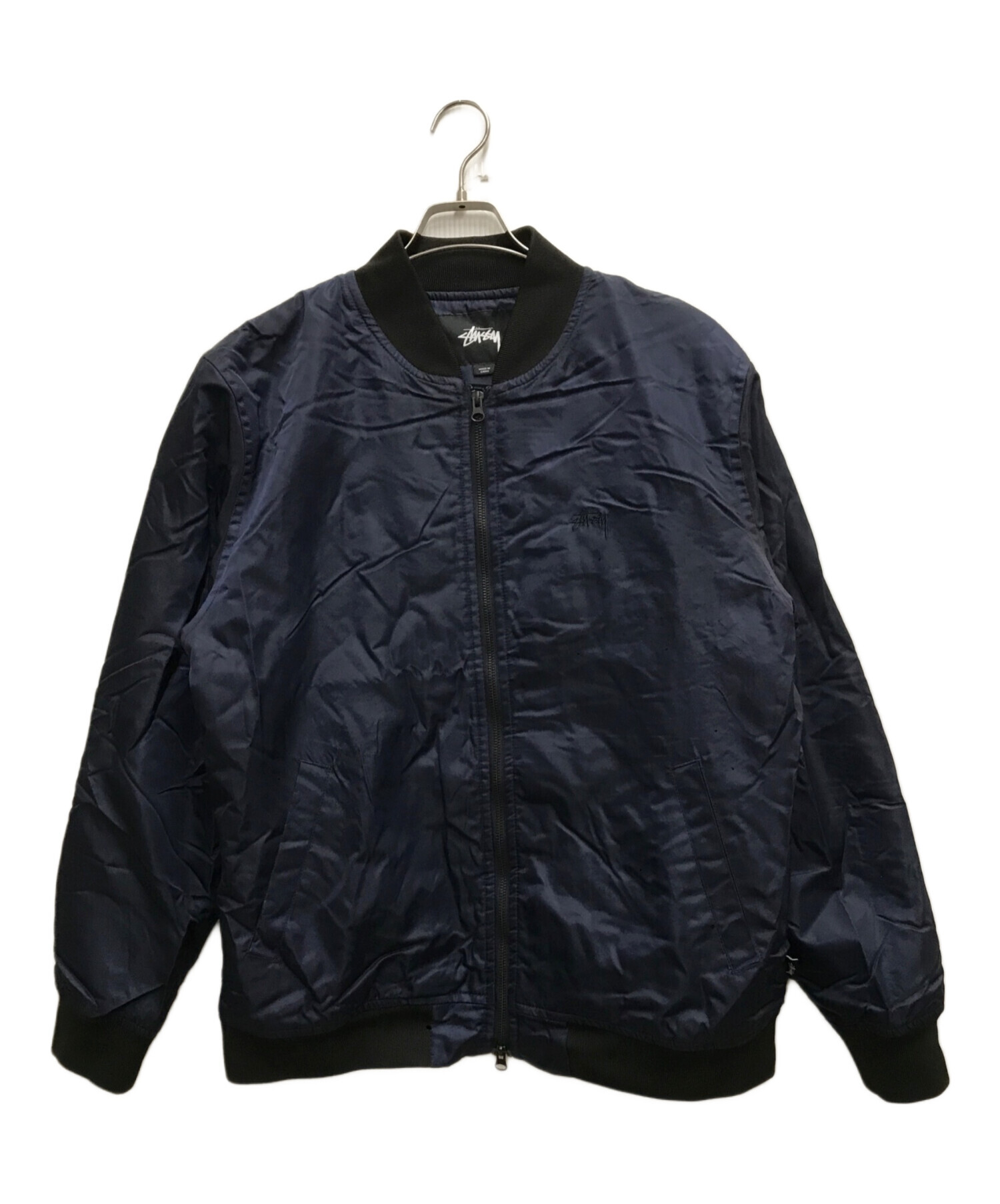 90s Stussy ヴィンテージ ナイロンジャケット ネイビー　サイズL 90s Stussy ヴィンテージ ナイロンジャケット ネイビー サイズL 90s